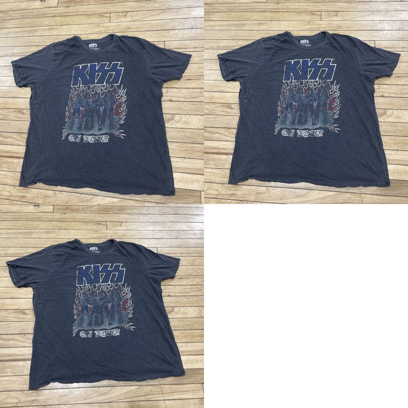 Lucky Brand KISS Lucky Brand T Shirt Men 2XL Gray Blue Graphic Tee Music Rock Band T-Shirt Size US XXL / EU 58 / 5 - 11 Thumbnail