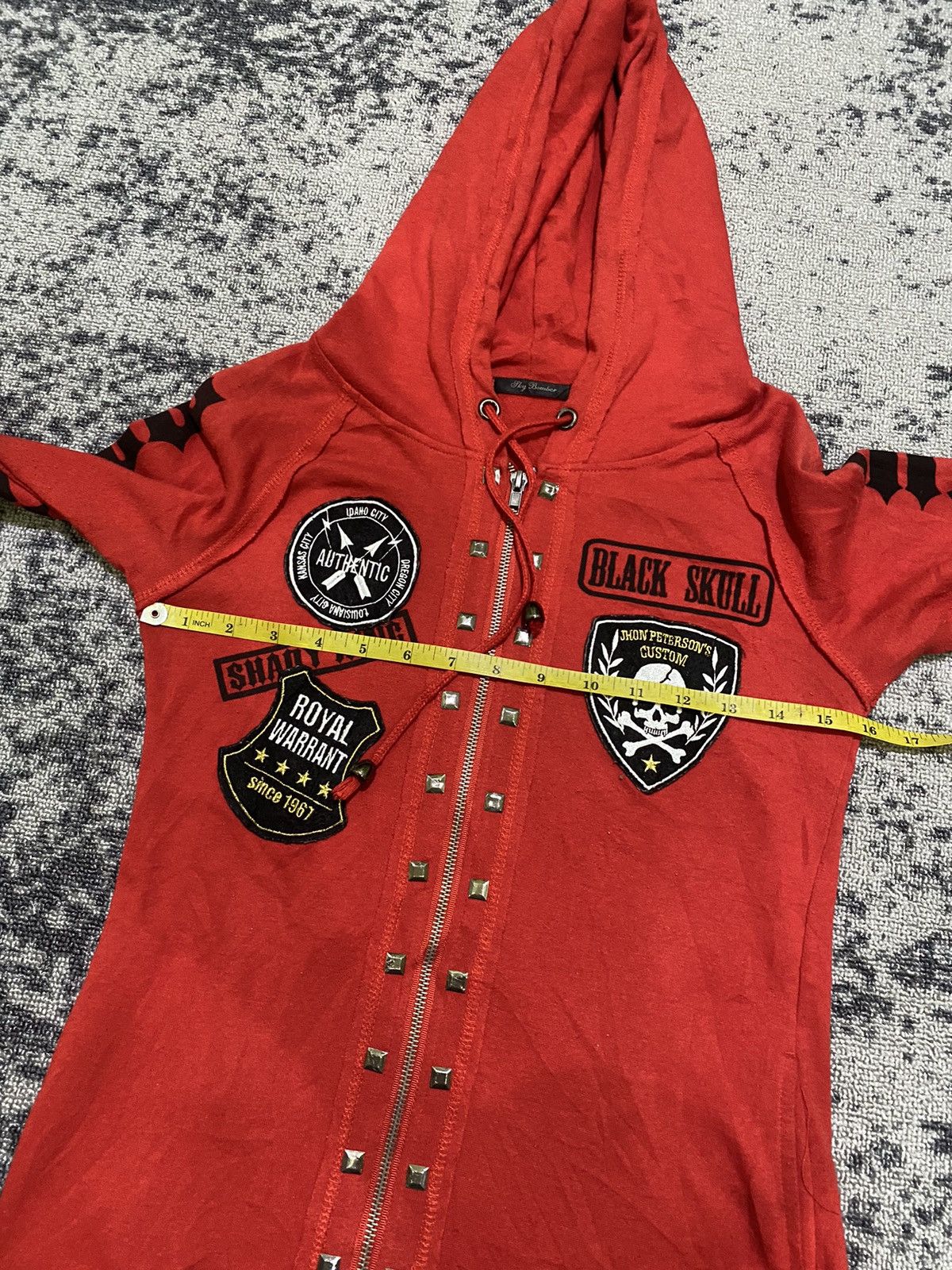Hysteric Glamour Y2k Sky bomber skull fsixwasnine zip hoodie Size US M / EU 48-50 / 2 - 11 Thumbnail