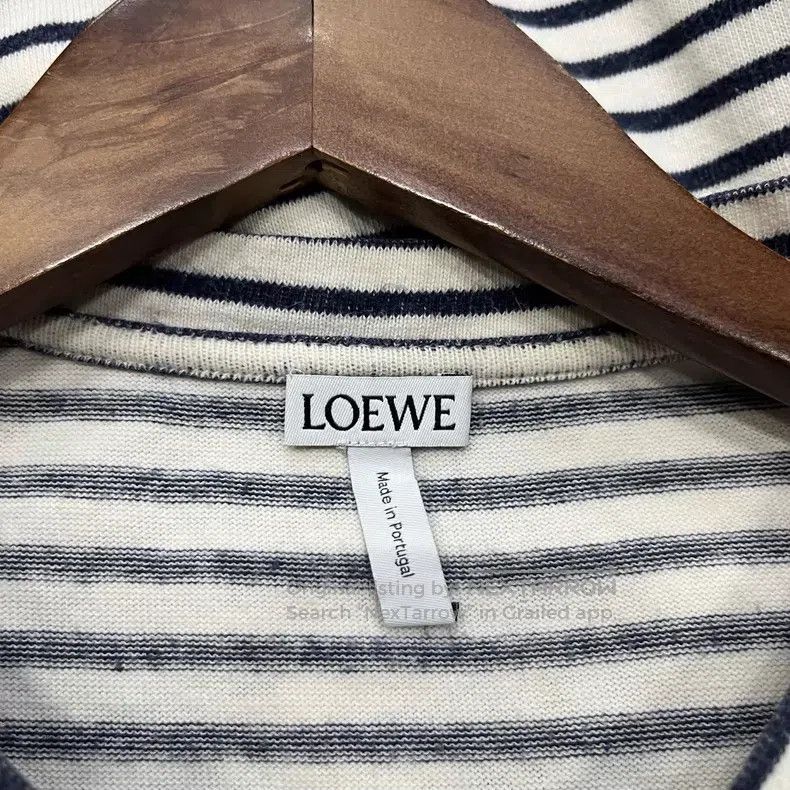 Loewe Loewe Black and White Striped Logo Short-sleeve Size M / US 6-8 / IT 42-44 - 3 Thumbnail