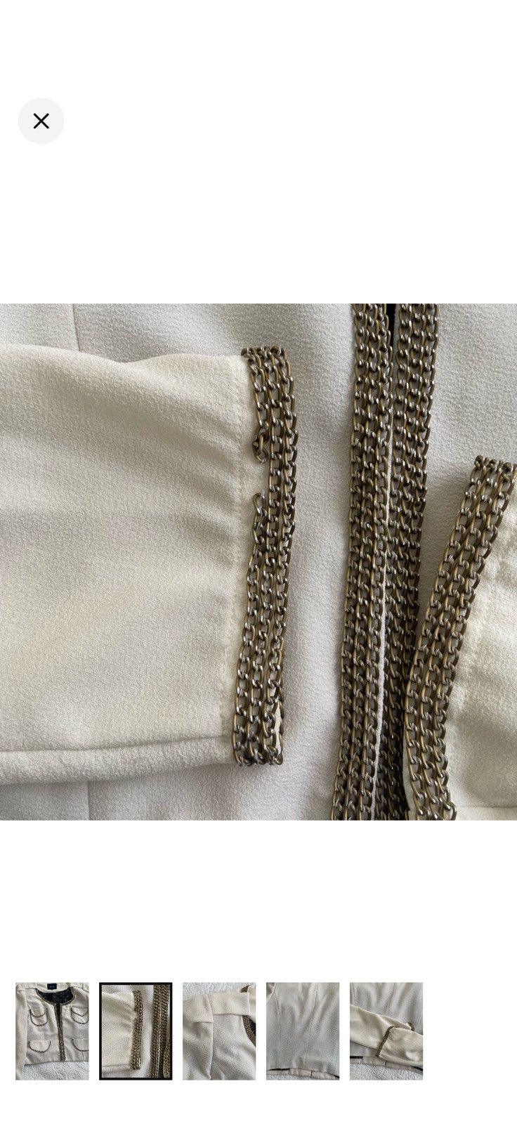 Other Cropped Blazer - chain trimmed sz Lrg Size L / US 10 / IT 46 - 2 Thumbnail