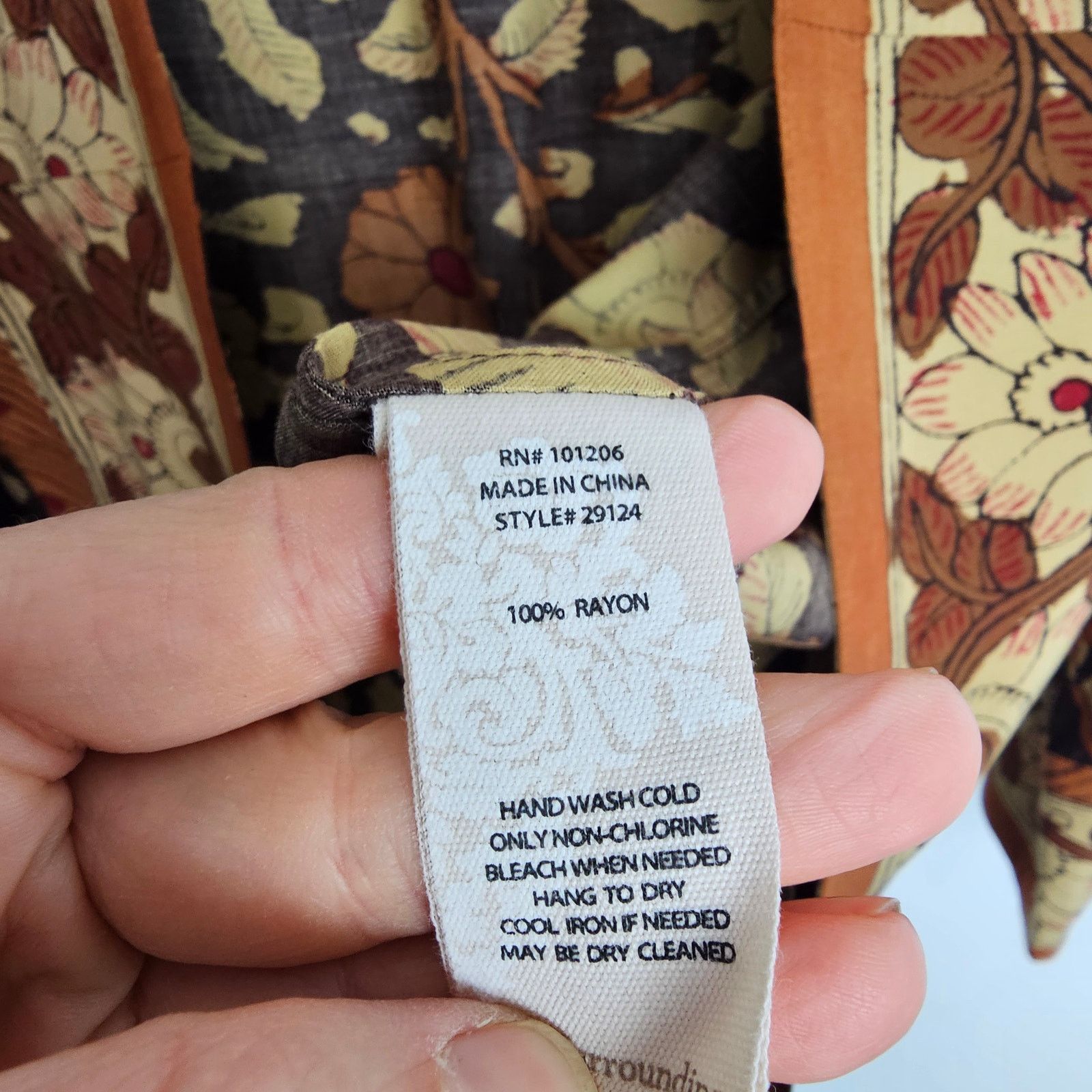Soft Surroundings Soft Surroundings Womens Floral Kimono S Earthy Forest Fairy Size S / US 4 / IT 40 - 8 Thumbnail