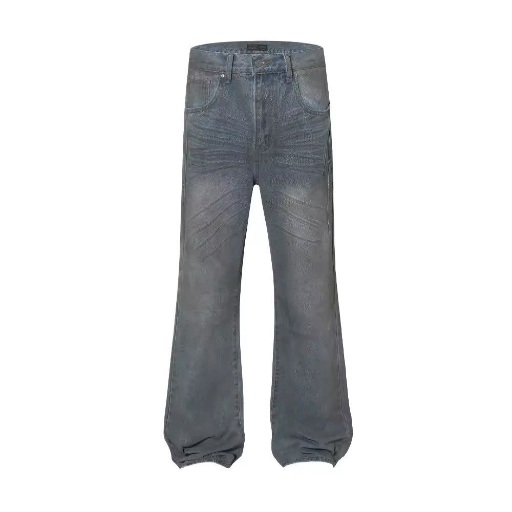 Designer Streetwear Design Distressed Dirty Y2k Jeans Pants Size US 35 - 6 Thumbnail
