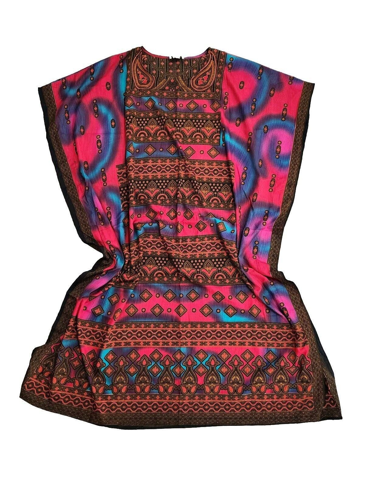 Designer Metropolitan Caftan Kaftan Mumu One Size Vintage Ethnic Size ONE SIZE - 3 Thumbnail