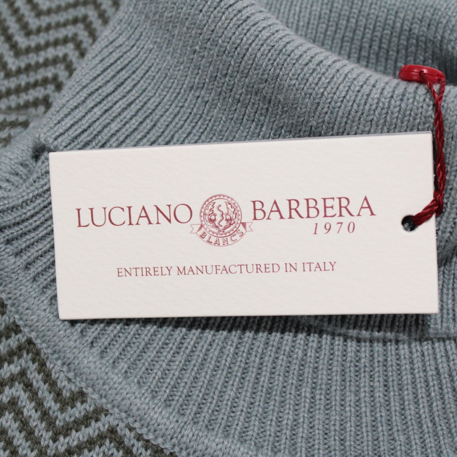 Luciano Barbera Luciano Barbera Sweater Size US M in Blue Size US M / EU 48-50 / 2 - 2 Thumbnail