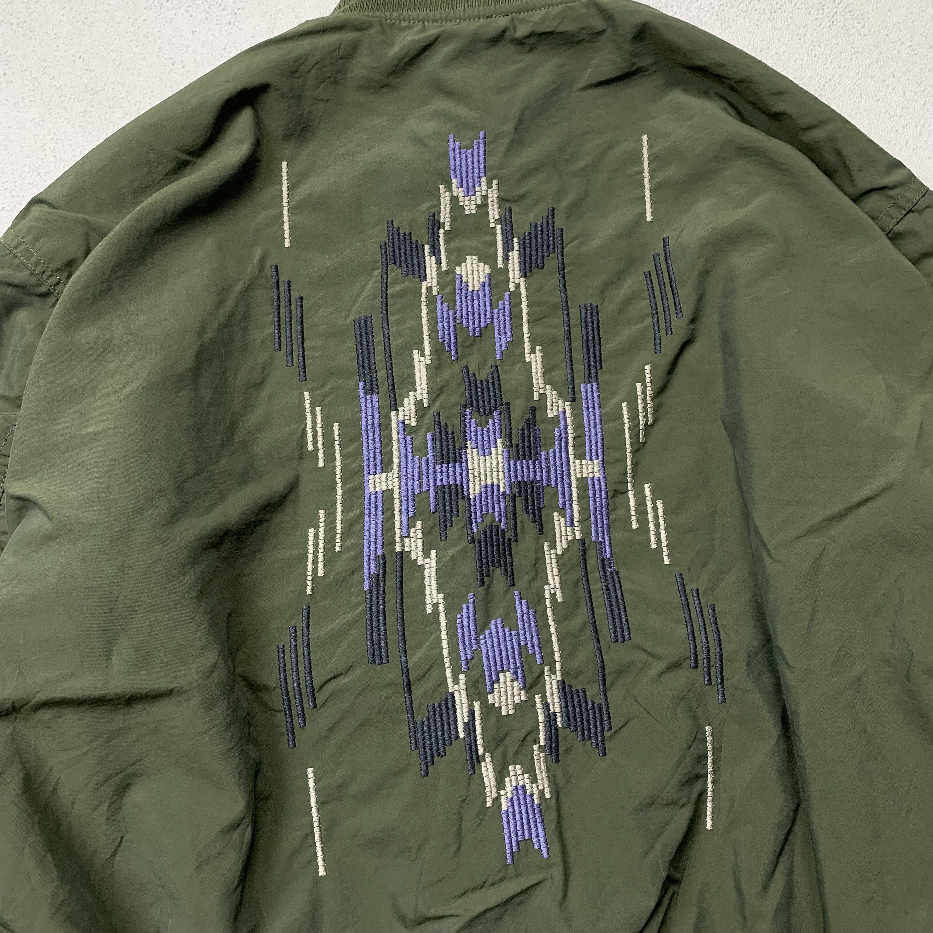 Japanese Brand Reversible TITICACA Bomber Jacket Navajo Size US M / EU 48-50 / 2 - 5 Thumbnail
