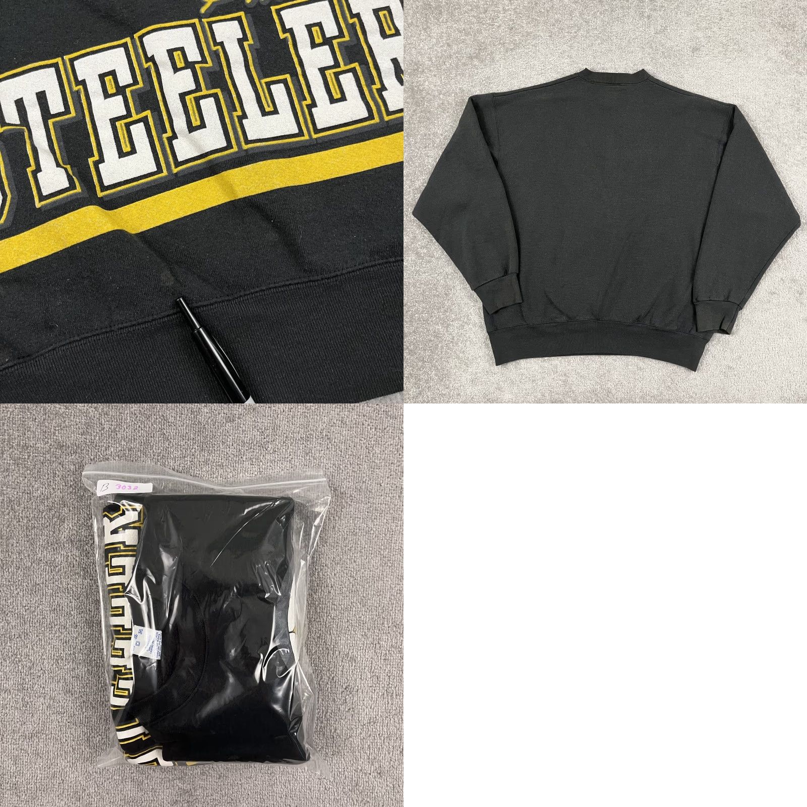 Salem Sportswear VTG Pittsburgh Steelers Sweatshirt Mens XL Black Salem Sportswear Retro Graphic Print Size US XL / EU 56 / 4 - 8 Thumbnail
