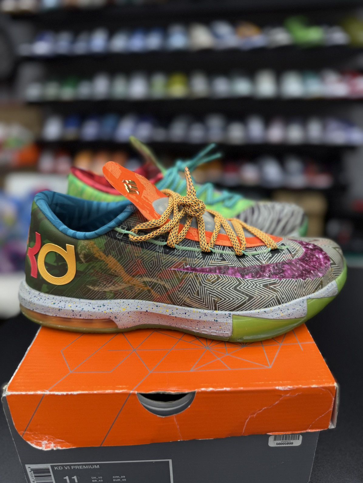 Nike Nike KD 6 “What The” 2013 (669809-500) Size 11 RARE Size US 11 / EU 44 - 1 Thumbnail
