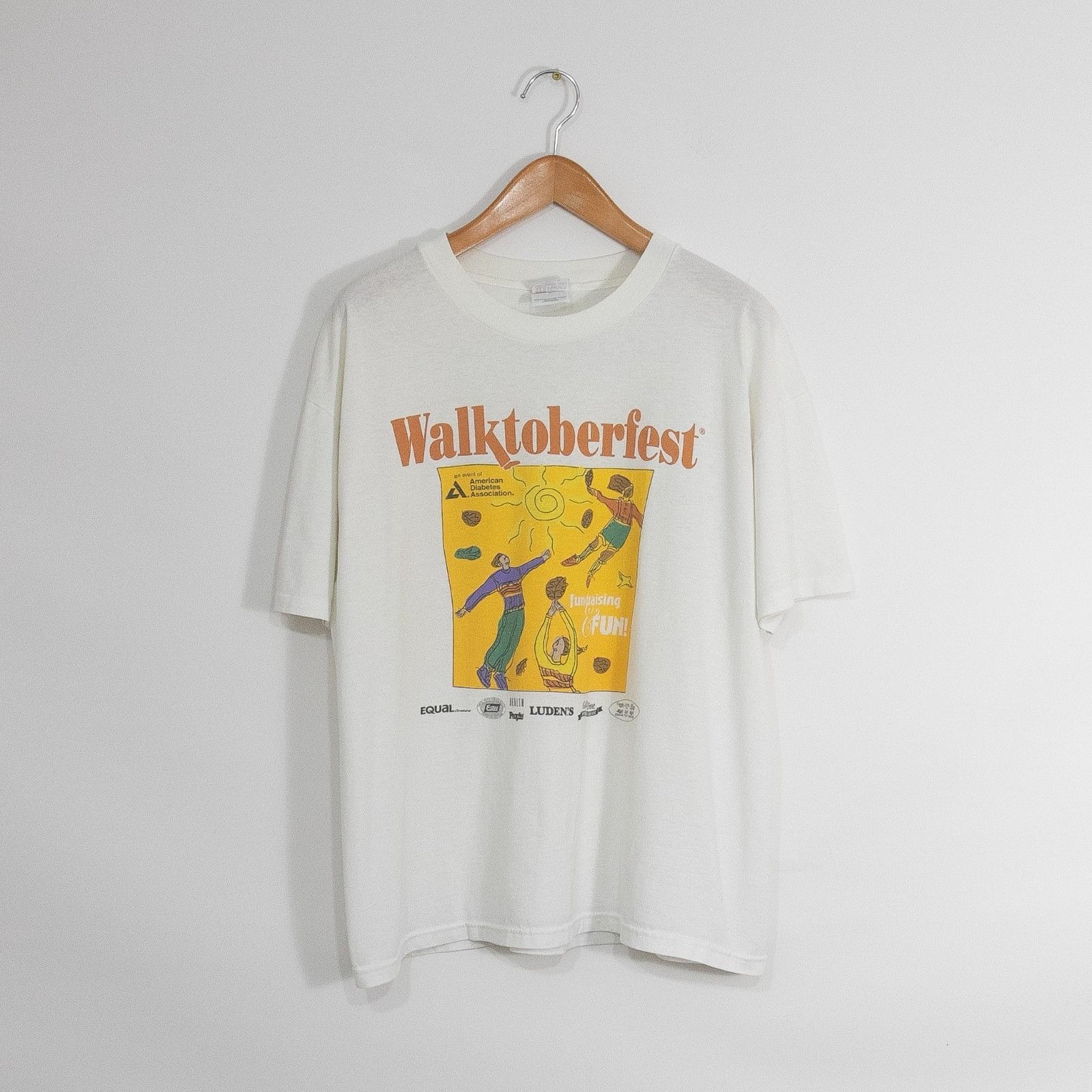 Vintage Vintage 90s Walktoberfest Boston T Shirt XL - Single Stitch Size US XL / EU 56 / 4 - 2 Thumbnail