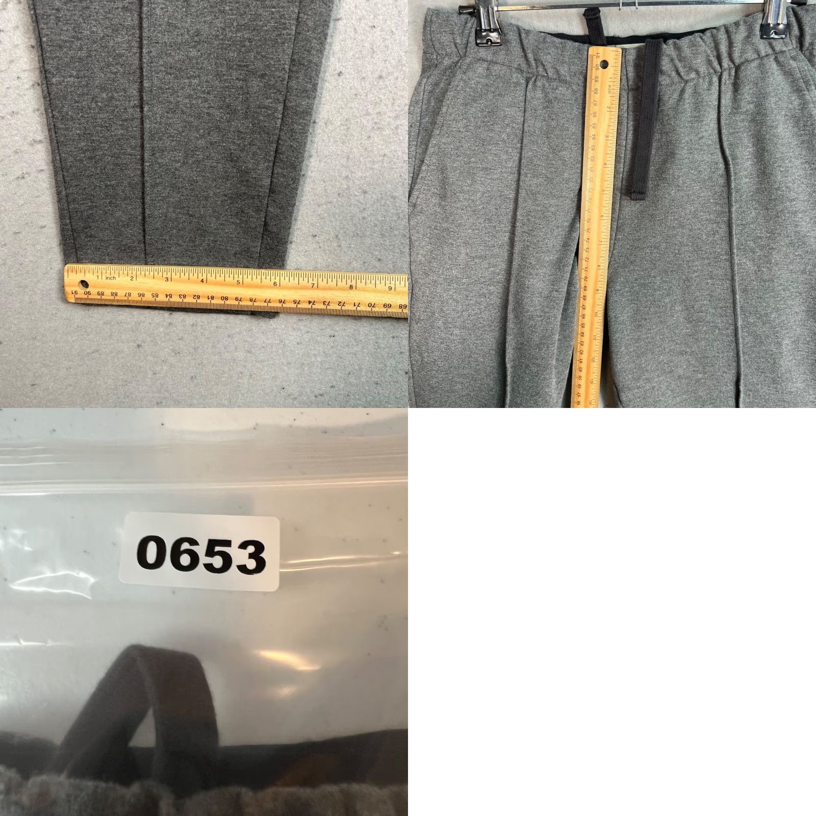 Everlane Everlane Womens Pants, Trousers, Stretch Cotton Modal, Gray, Size S, Ankle, High Rise, Flat Front, Inseam 25in, tapered, Regular, Womens Size 28" / US 6 / IT 42 - 8 Thumbnail