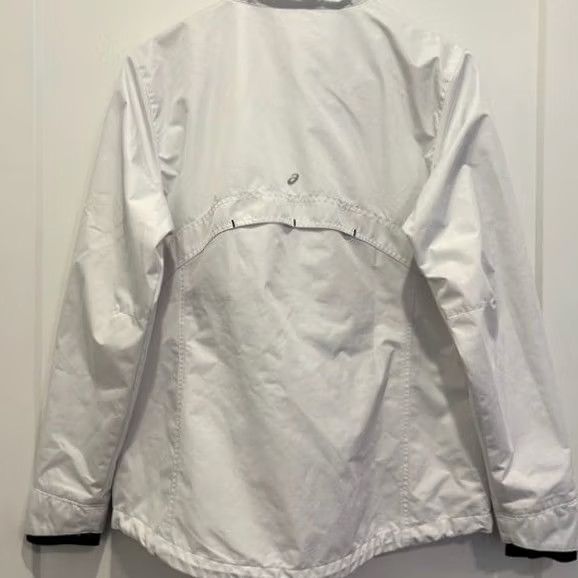 Asics ASICS Women's Lightweight Windbreaker Athletic Active Jacket White L Full Zip Size L / US 10 / IT 46 - 6 Thumbnail