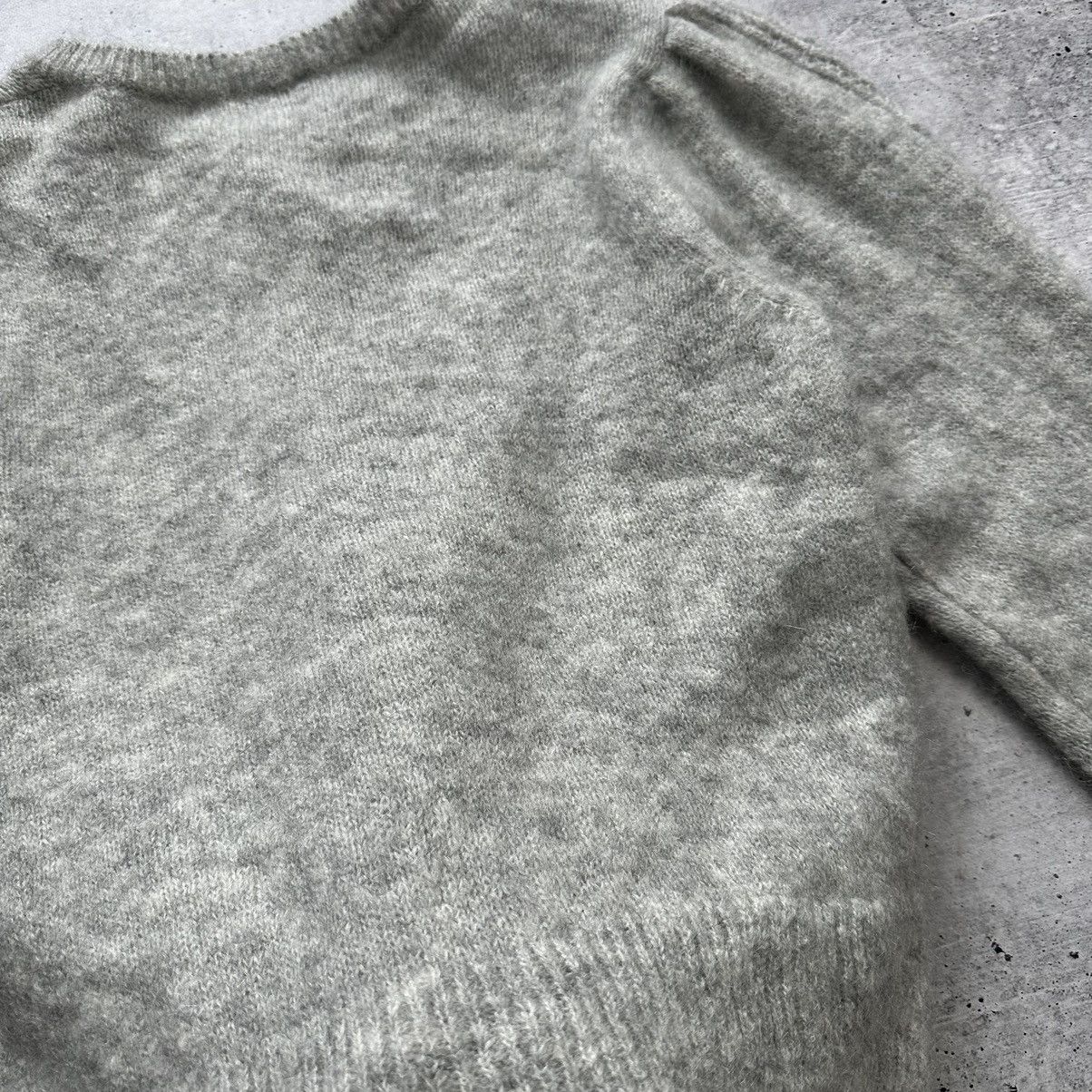 Designer Sandro Brushed Pointelle Knit Cardigan Mohair Wool Size M / US 6-8 / IT 42-44 - 19 Thumbnail