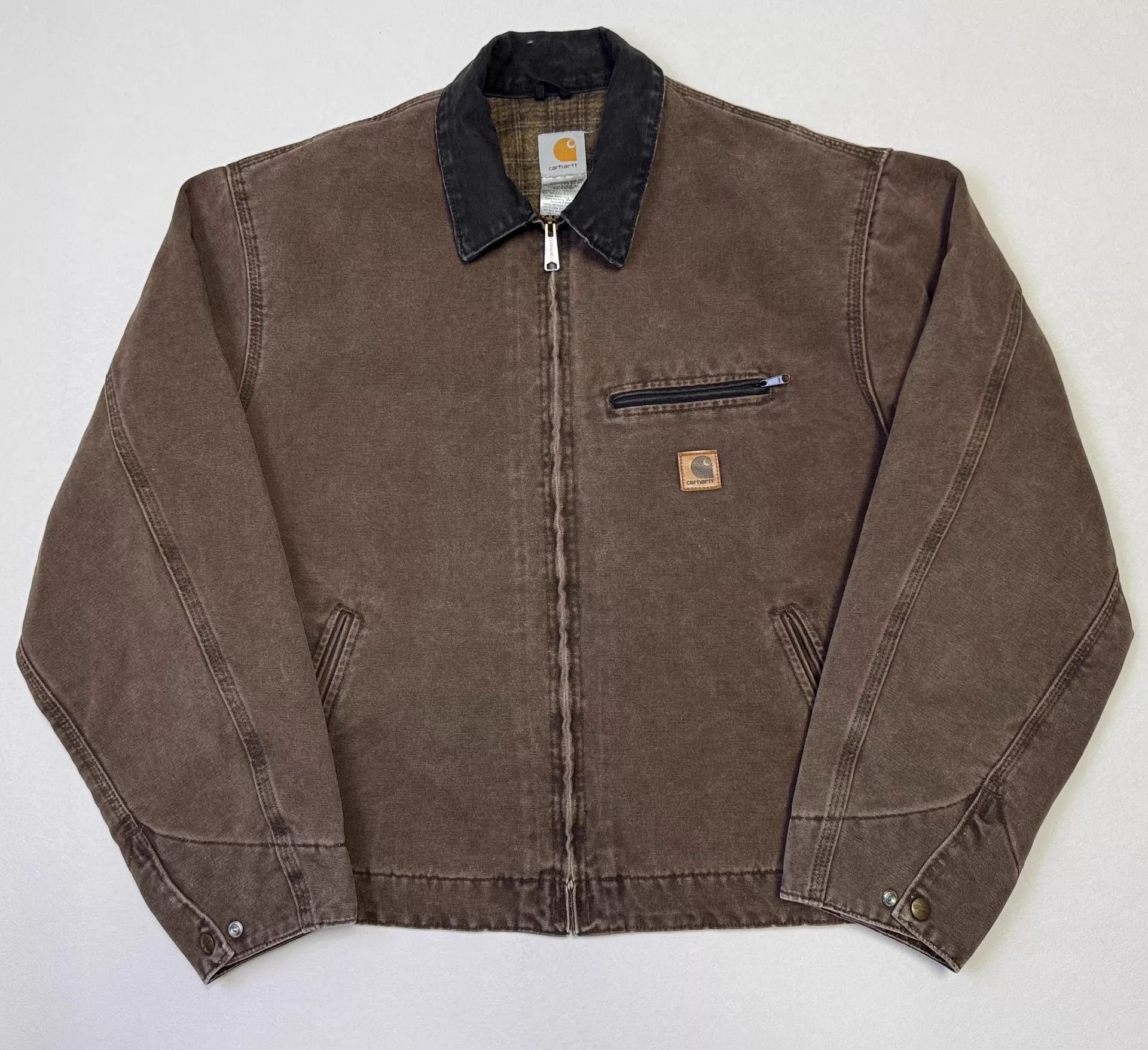 Carhartt Carhartt J97 Detroit Jacket Maroon XL USA Like New Size US XL / EU 56 / 4 - 2 Thumbnail
