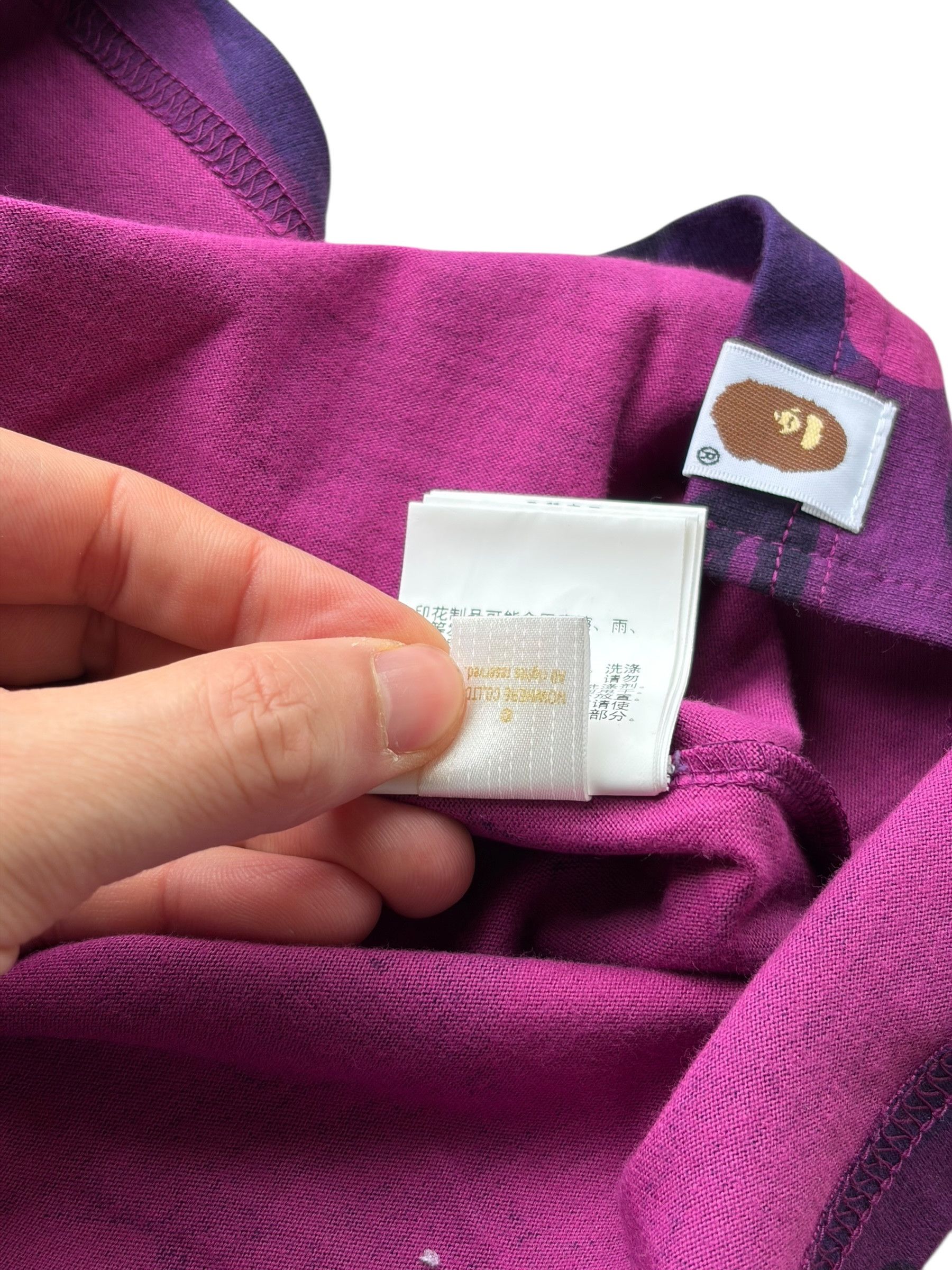 Bape Bape Purple Camo White College Logo Sleeveless Tank Top Size US S / EU 44-46 / 1 - 11 Thumbnail