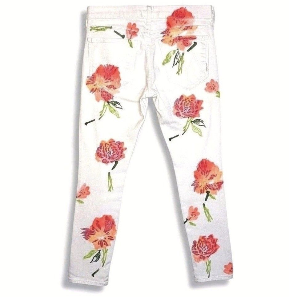 MOTHER MOTHER The Looker Cropped Skinny Jeans – Wallflowers Sz 27 Size 27" / US 4 / IT 40 - 9 Thumbnail