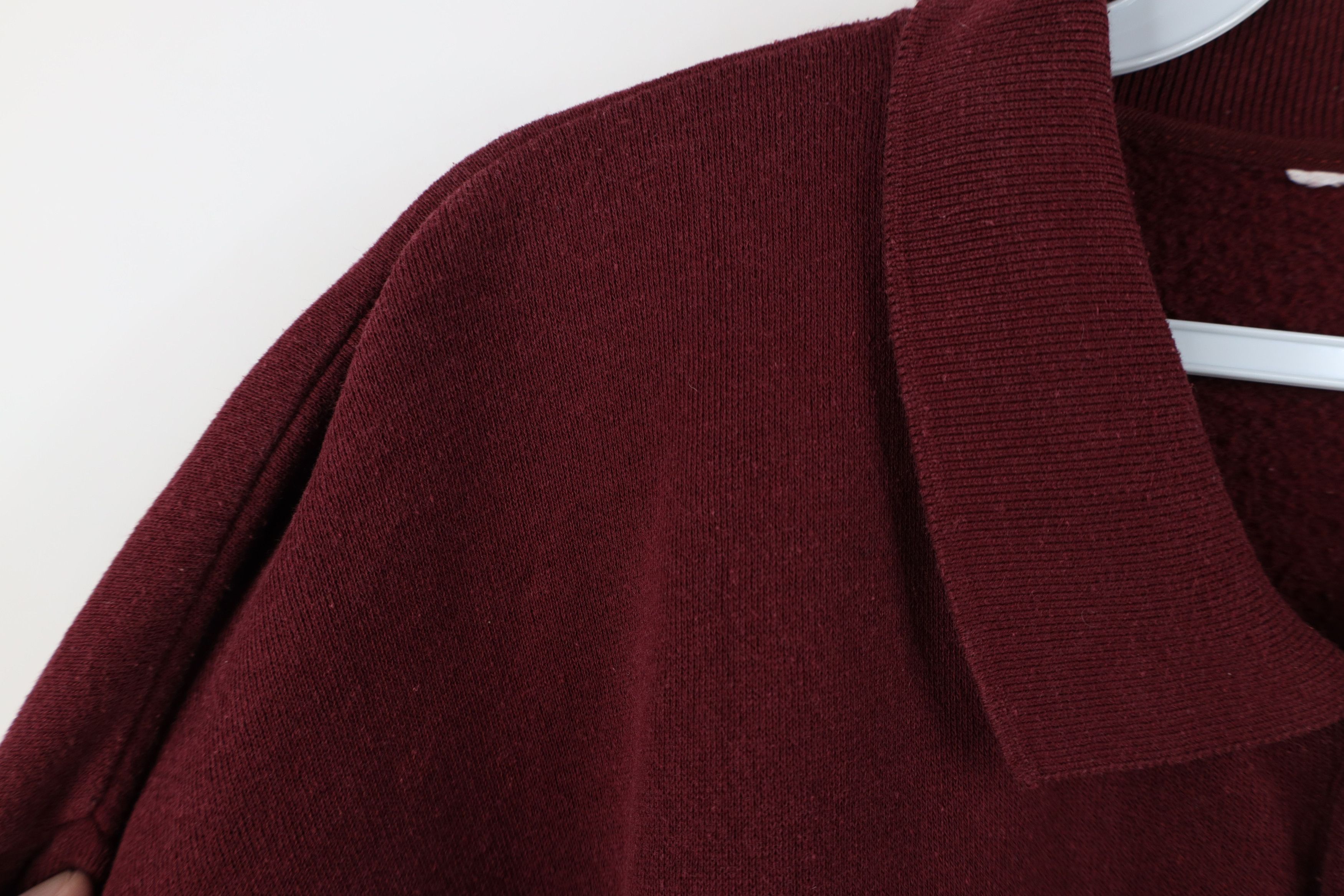 Vintage Vintage 90s Streetwear Collared Pullover Sweatshirt Red Size US XXL / EU 58 / 5 - 9 Thumbnail