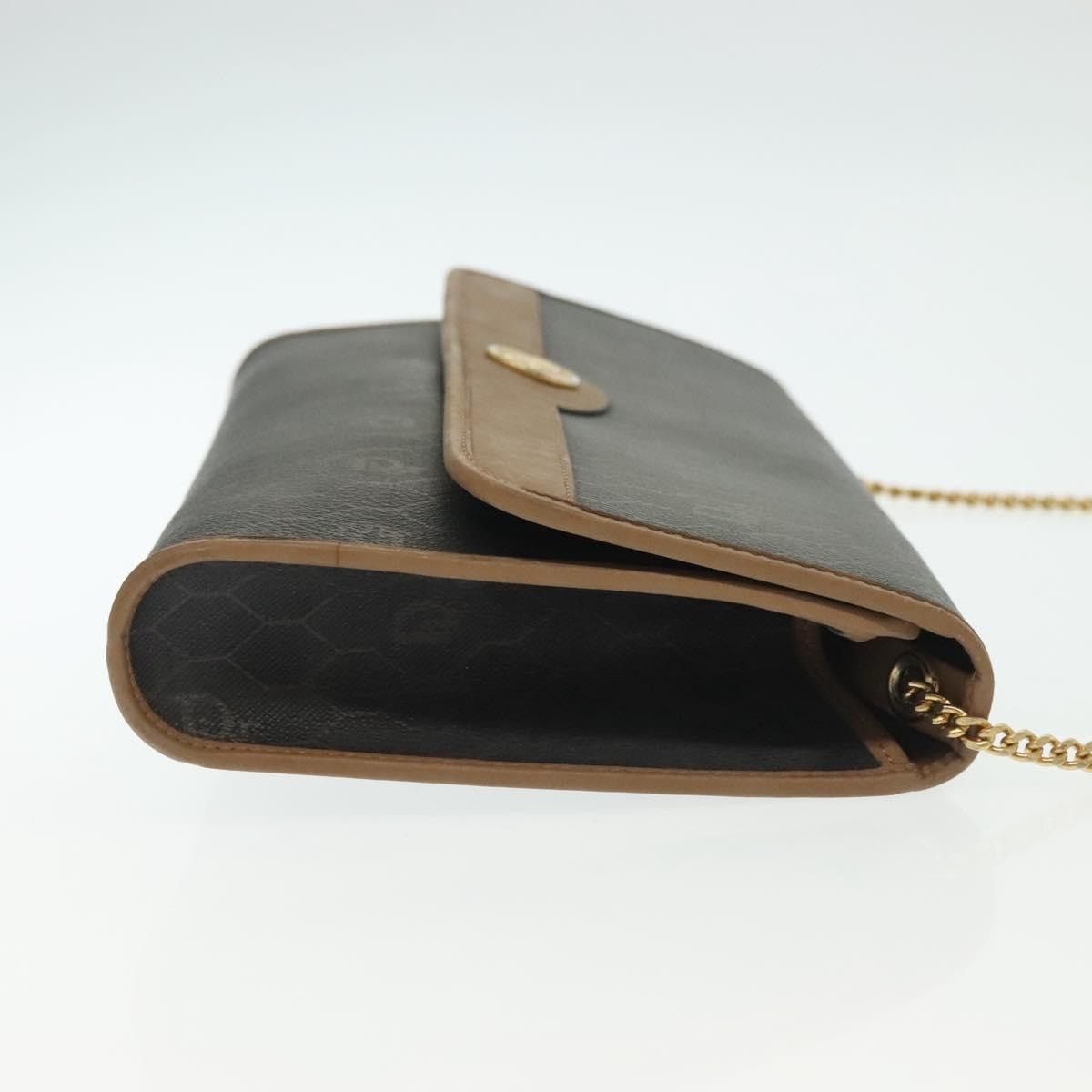 Dior DIOR Honeycomb Canvas Chain Shoulder Bag Pvc Black Gold Size ONE SIZE - 4 Thumbnail