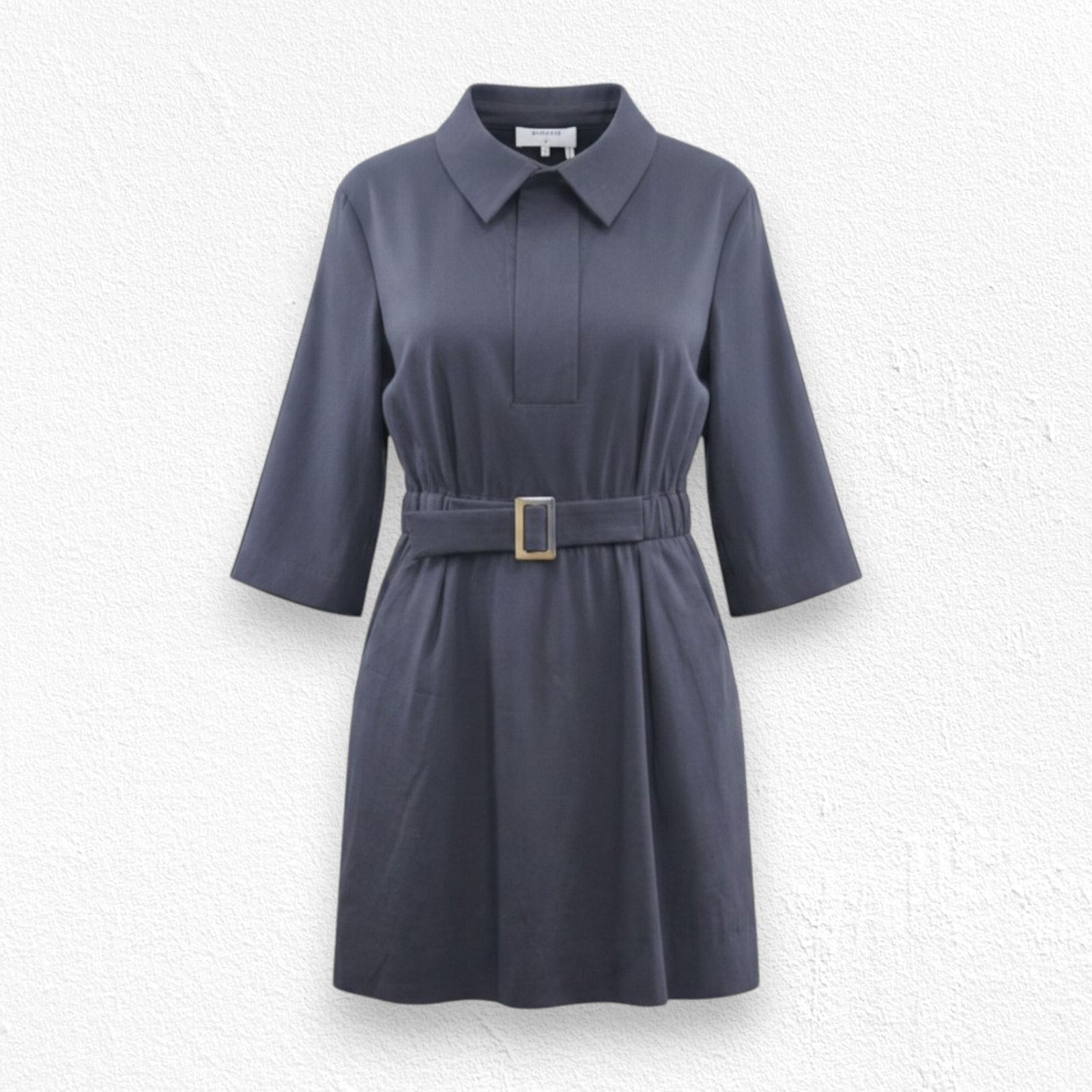 ba&sh ba&sh Belted Utility Shirt Dress Size 1 Size S / US 4 / IT 40 - 1 Thumbnail