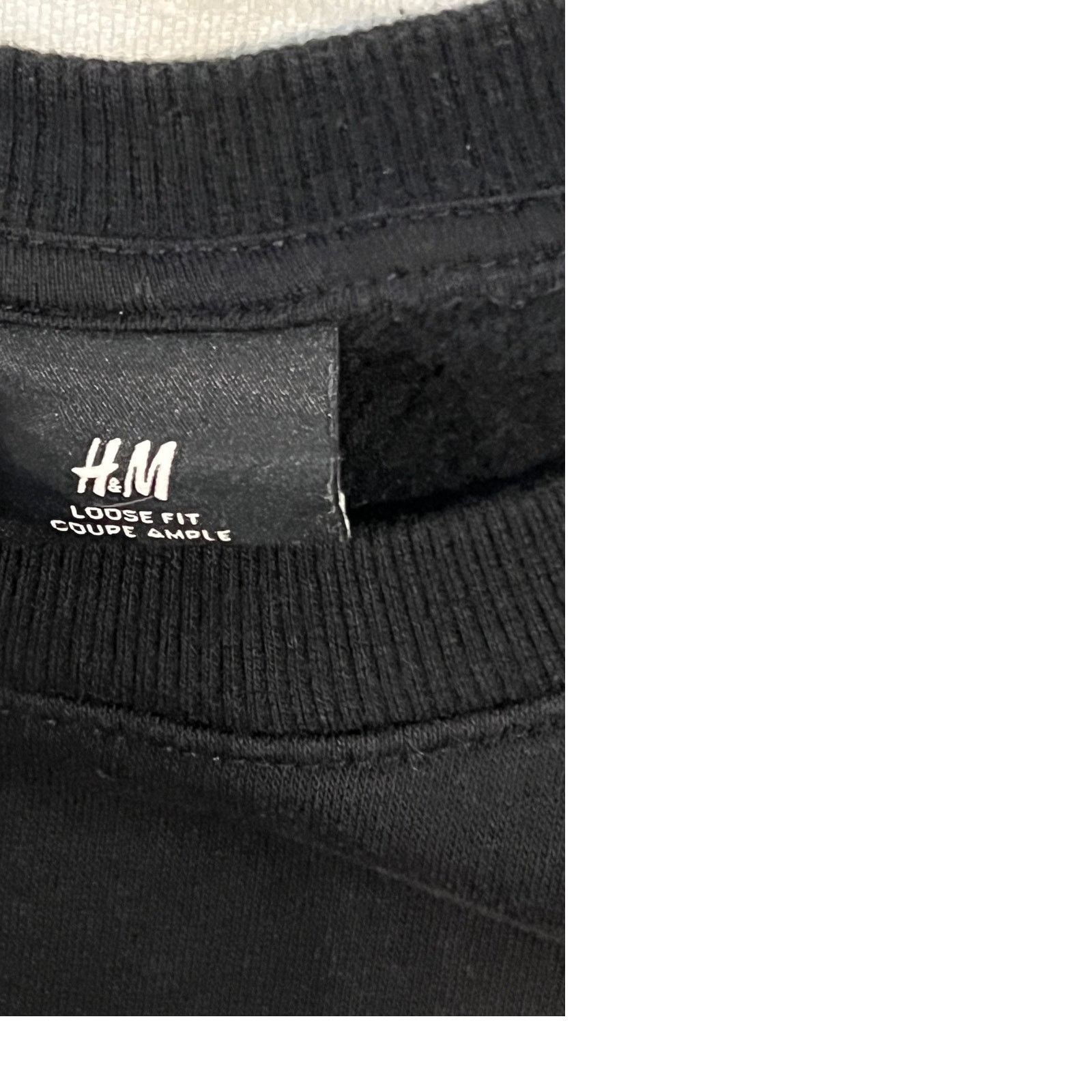 H&M H&M Men's Crewneck Sweatshirt - Black - Size XL Size US XL / EU 56 / 4 - 3 Thumbnail