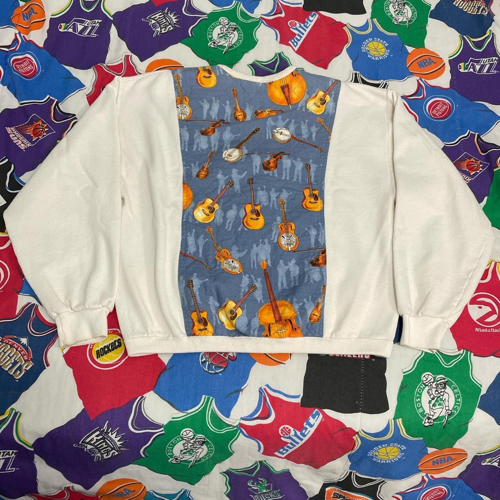 Vintage True Vintage 80s Acoustic Guitar Banjo Talon Zipper Sweater Size US S / EU 44-46 / 1 - 2 Thumbnail