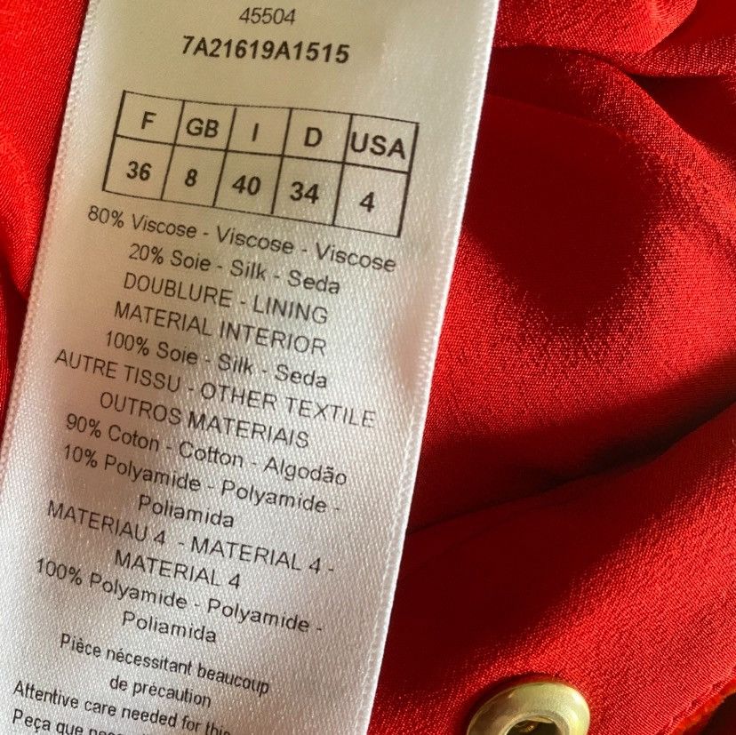 Dior Pre Fall 2017 Red Velour Dress Size S / US 4 / IT 40 - 8 Thumbnail