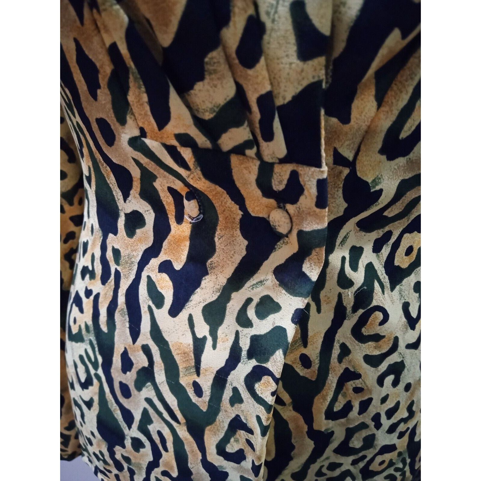 Other Vintage Lauren Lee Leopard Print Button Front Top 2X Size XXL / US 16-18 / IT 52-54 - 4 Thumbnail