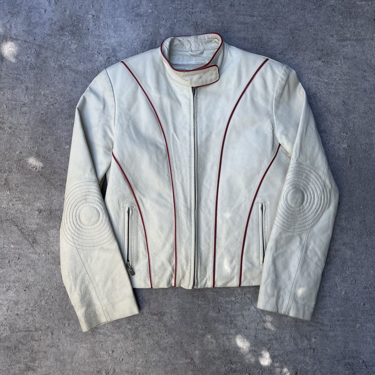 Alpinestars Vintage Damu Leather Genuine Jacket Moto NASCAR Y2k Hype Size M / US 6-8 / IT 42-44 - 1 Thumbnail