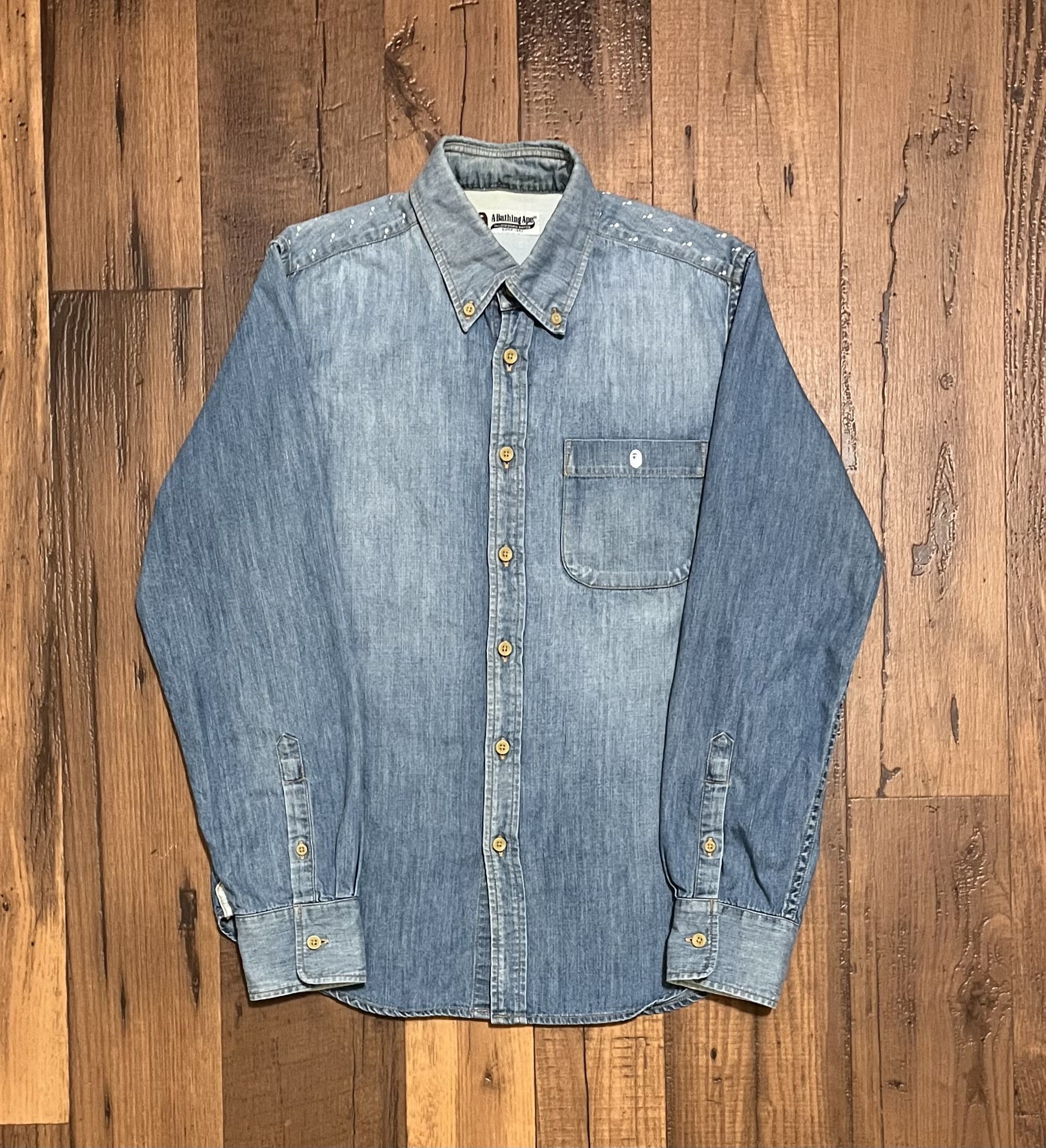 Bape Bape long sleeve button up shirt Size US S / EU 44-46 / 1 - 1 Thumbnail