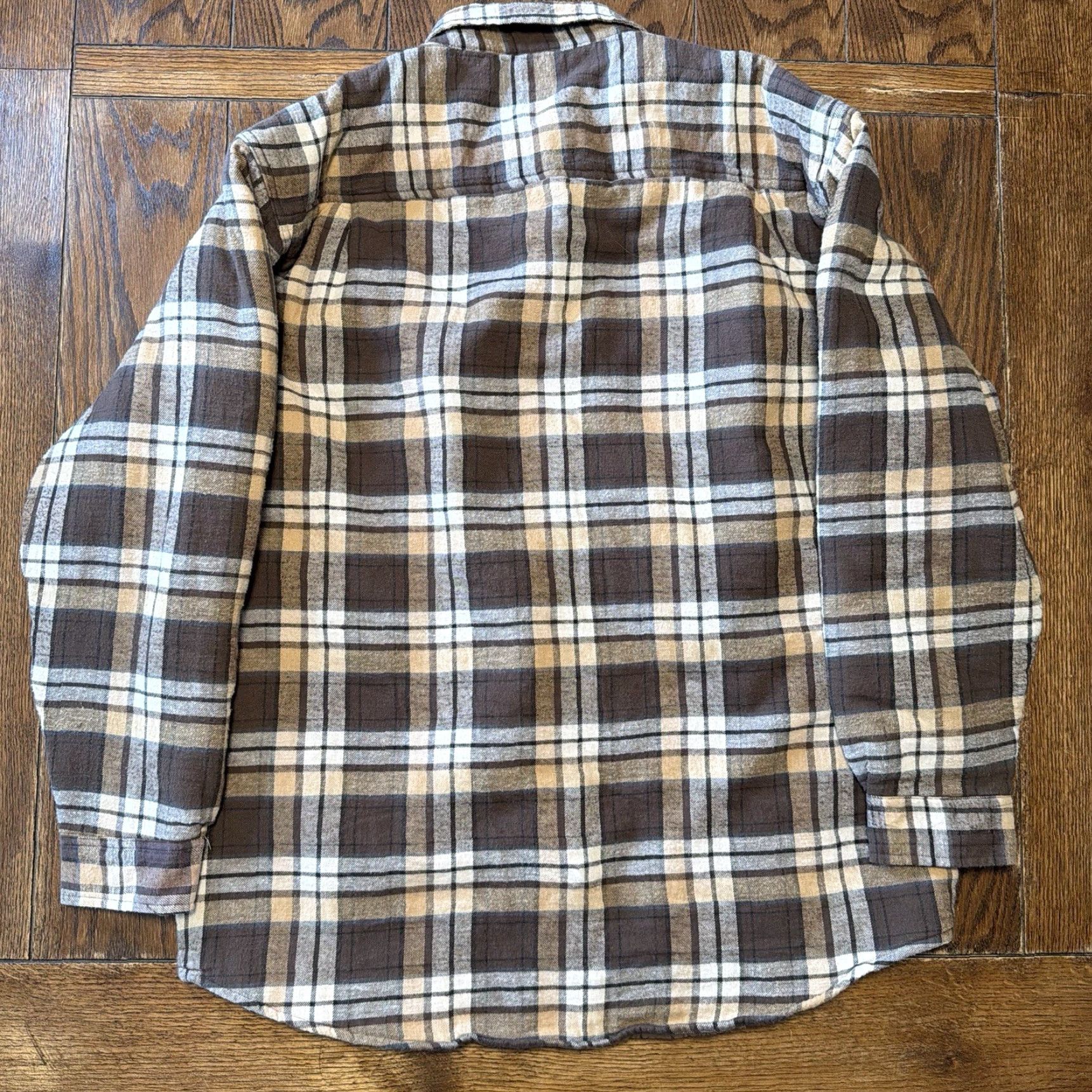 Vintage VINTAGE Wolverine Lined Brown Plaid Button Down Flannel Shirt Men’s XL Tall Size US XL / EU 56 / 4 - 5 Thumbnail