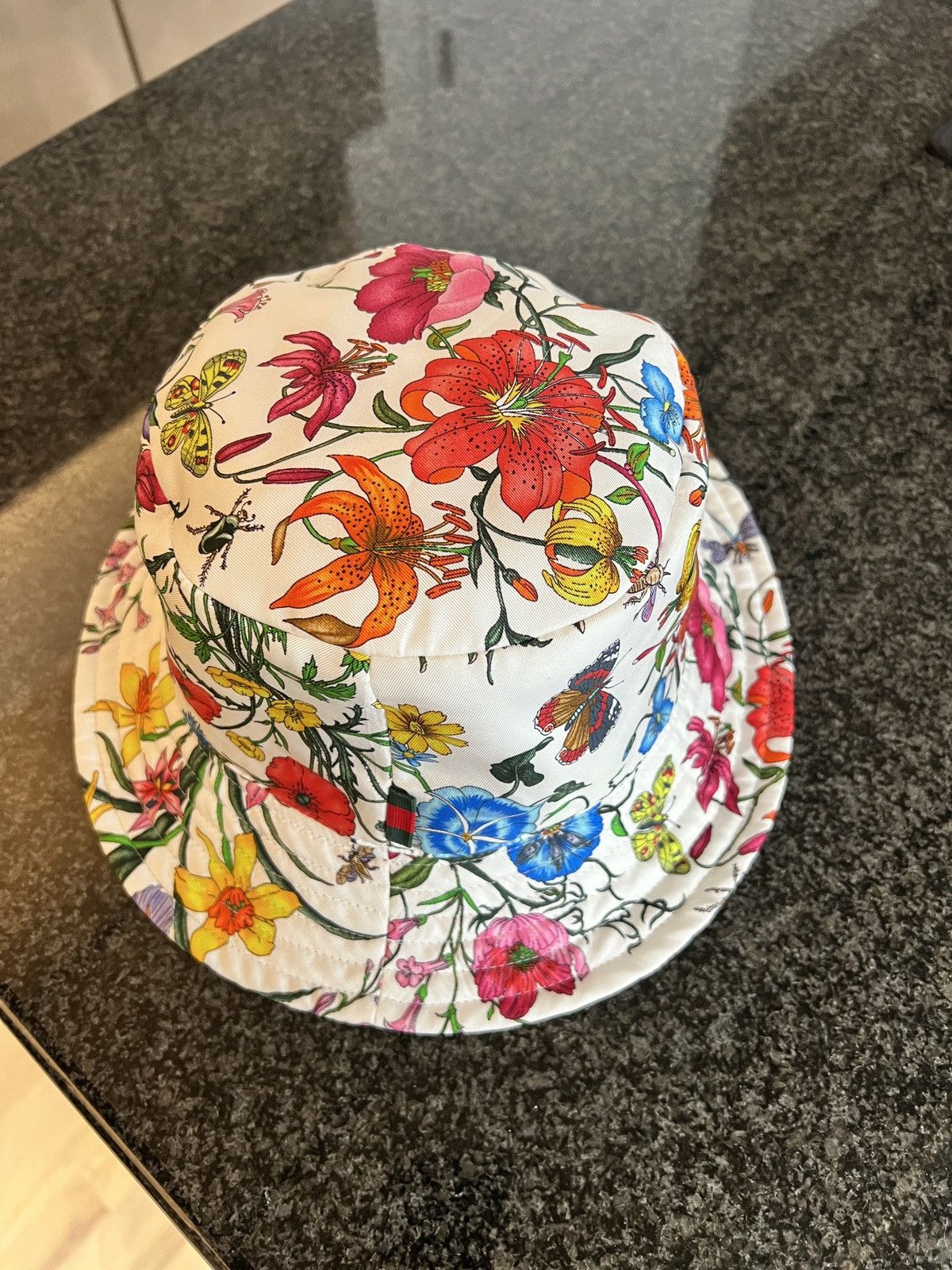 Gucci Gucci Resort Exclusive Floral Reversible Bucket Hat Size ONE SIZE - 6 Thumbnail
