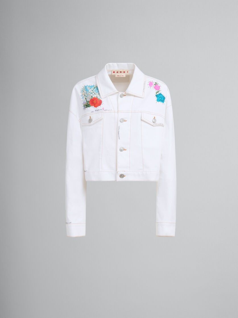 oc11z0525 Denim Jacket in White
