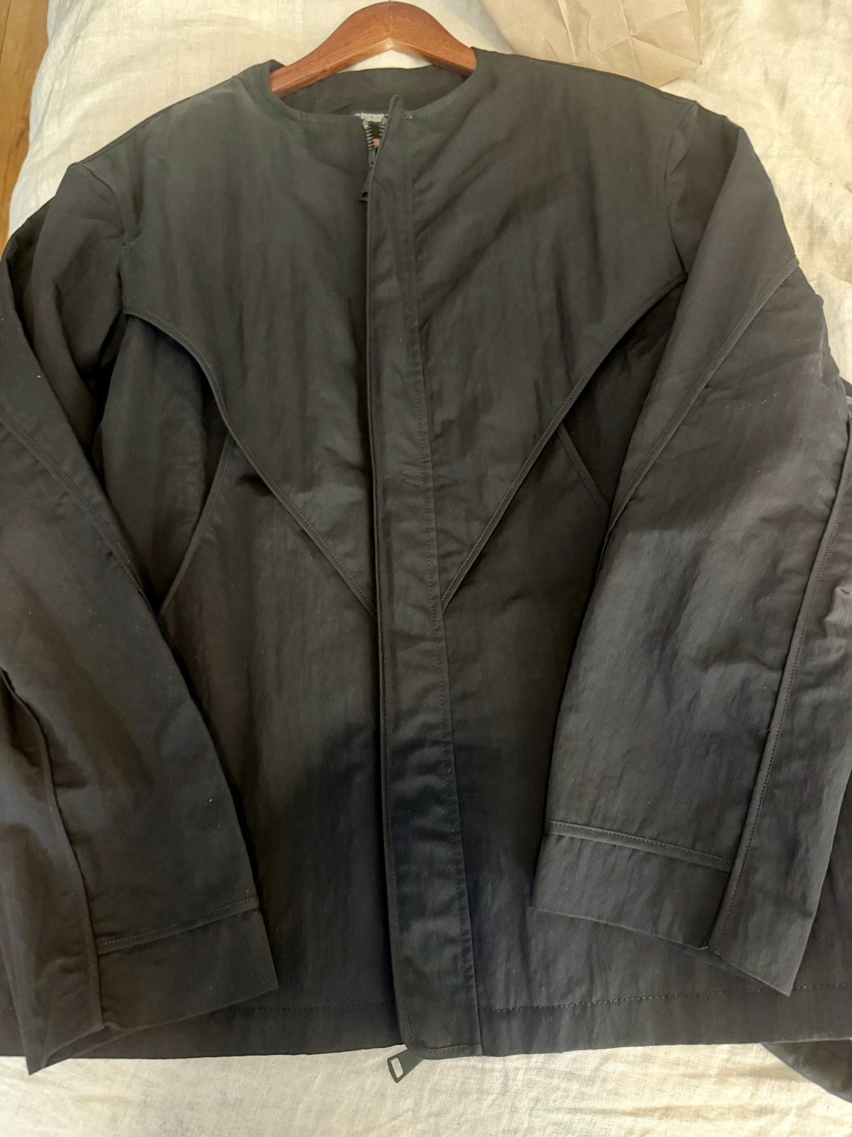 Alexandre Plokhov NWOT $790 Crisp Cotton/Nylon Layered Moto Jacket Size US XL / EU 56 / 4 - 1 Thumbnail