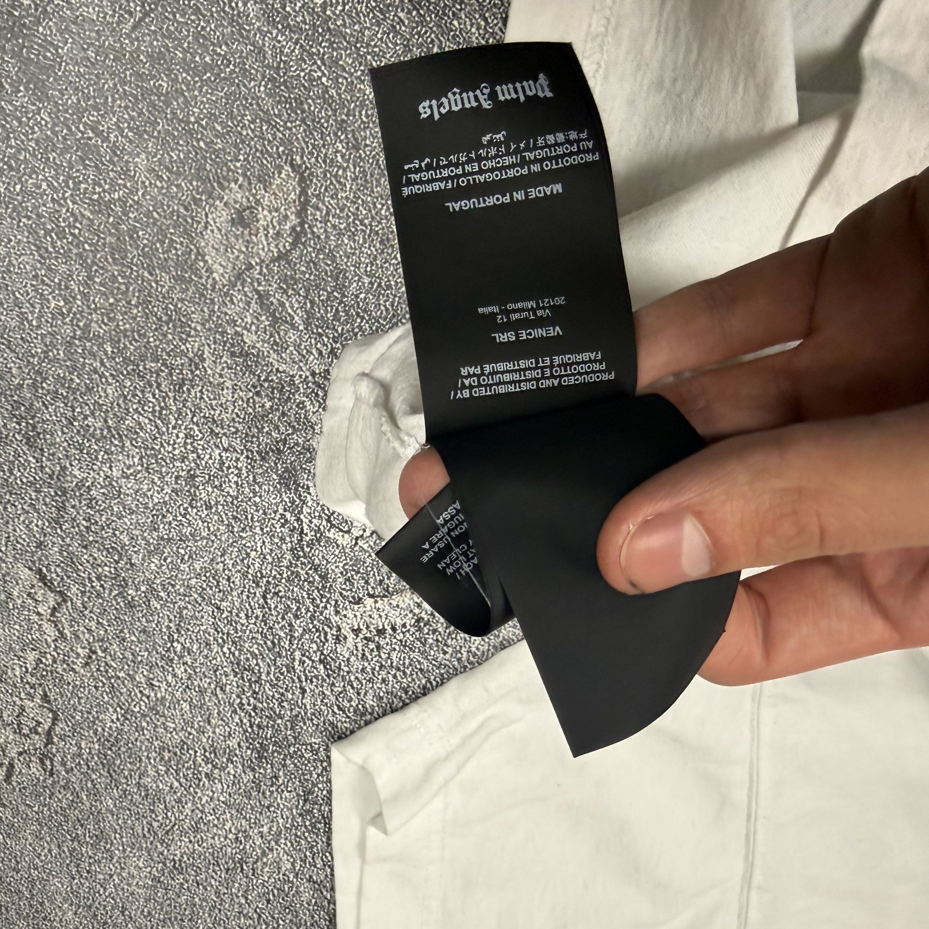 Palm Angels Palm Angels White Spellout T-Shirt Size US S / EU 44-46 / 1 - 10 Thumbnail