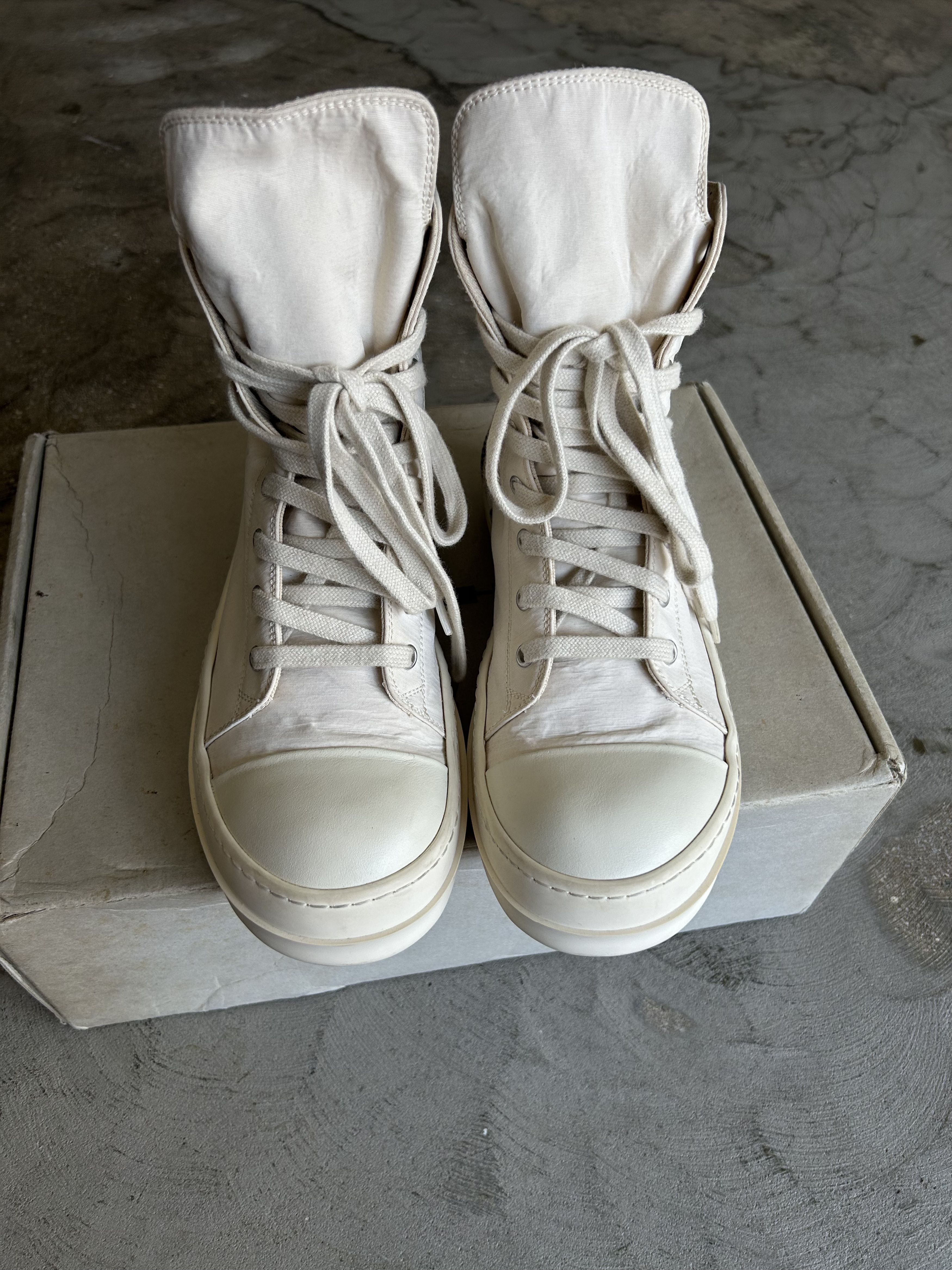 Rick Owens Drkshdw Rick Owens Drkshdw Canvas Ramones Size US 6 / EU 39 - 3 Thumbnail