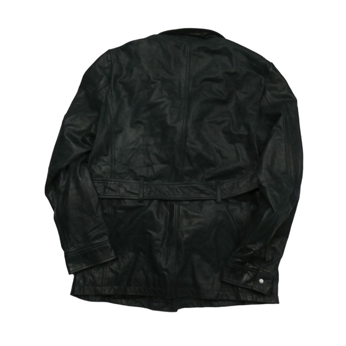 Zara NEW women's Zara 100% leather moto jacket, black, XL Size XL / US 12-14 / IT 48-50 - 2 Thumbnail