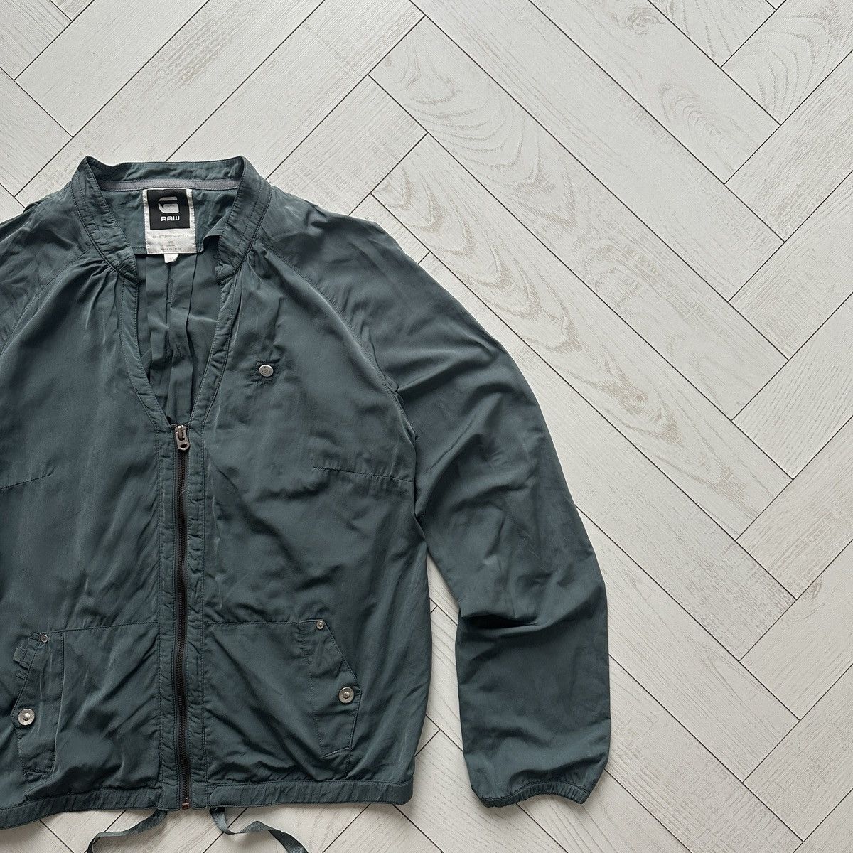 G-Star Vintage 00s G-Star Solar Satin Bomber light jacket y2k og Size L / US 10 / IT 46 - 4 Thumbnail