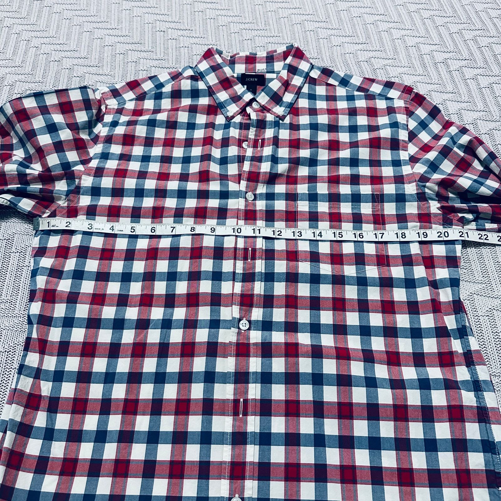 J.Crew J Crew red and blue buffalo check plaid button down Size US M / EU 48-50 / 2 - 7 Thumbnail