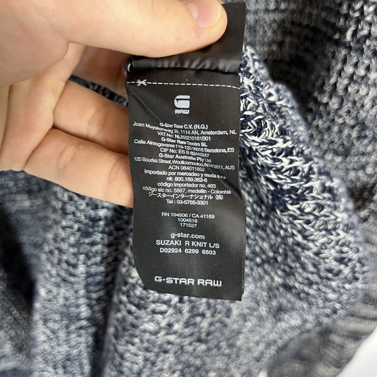 G-Star G-Star Raw Gray Suzaki Knitted Sweater Streetwear Y2K Size US XL / EU 56 / 4 - 9 Thumbnail