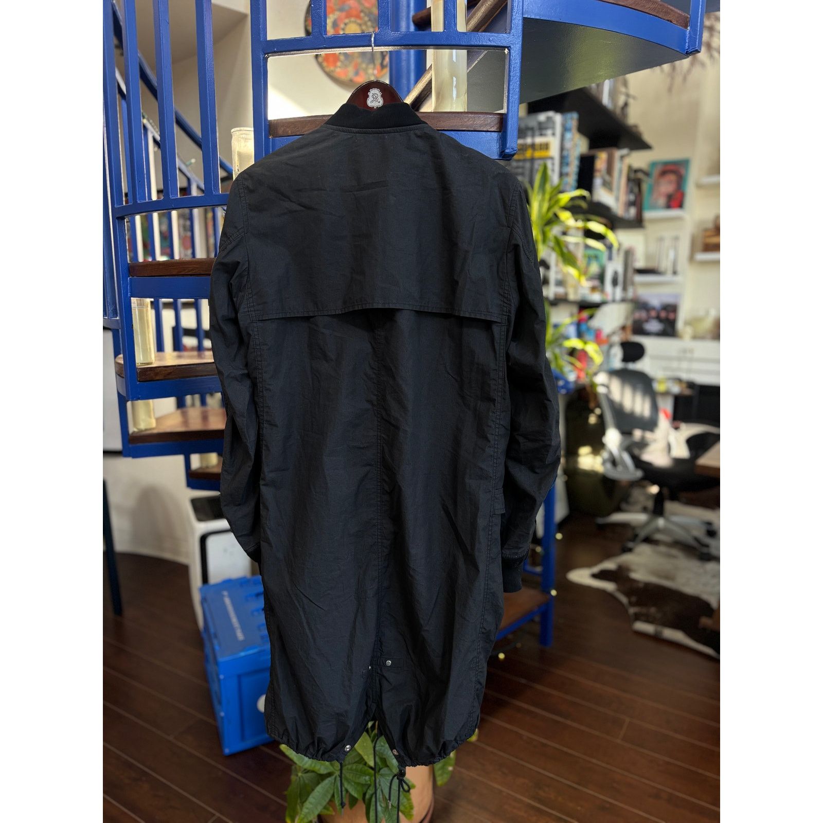 JOHN LAWRENCE SULLIVAN John Lawrence Sullivan Black Long Bomber Coat Size L Size US L / EU 52-54 / 3 - 2 Thumbnail