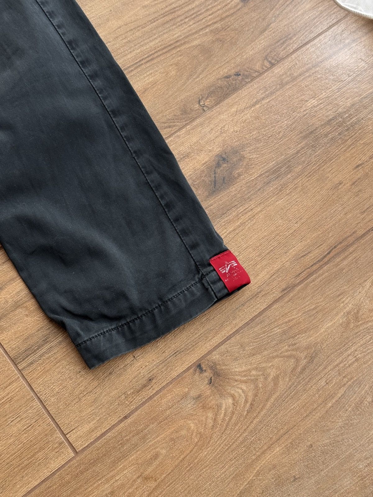 Alpha Industries × Vintage Vintage Alpha Industries Black Streetwear Cargo Pants Size US 32 / EU 48 - 3 Thumbnail