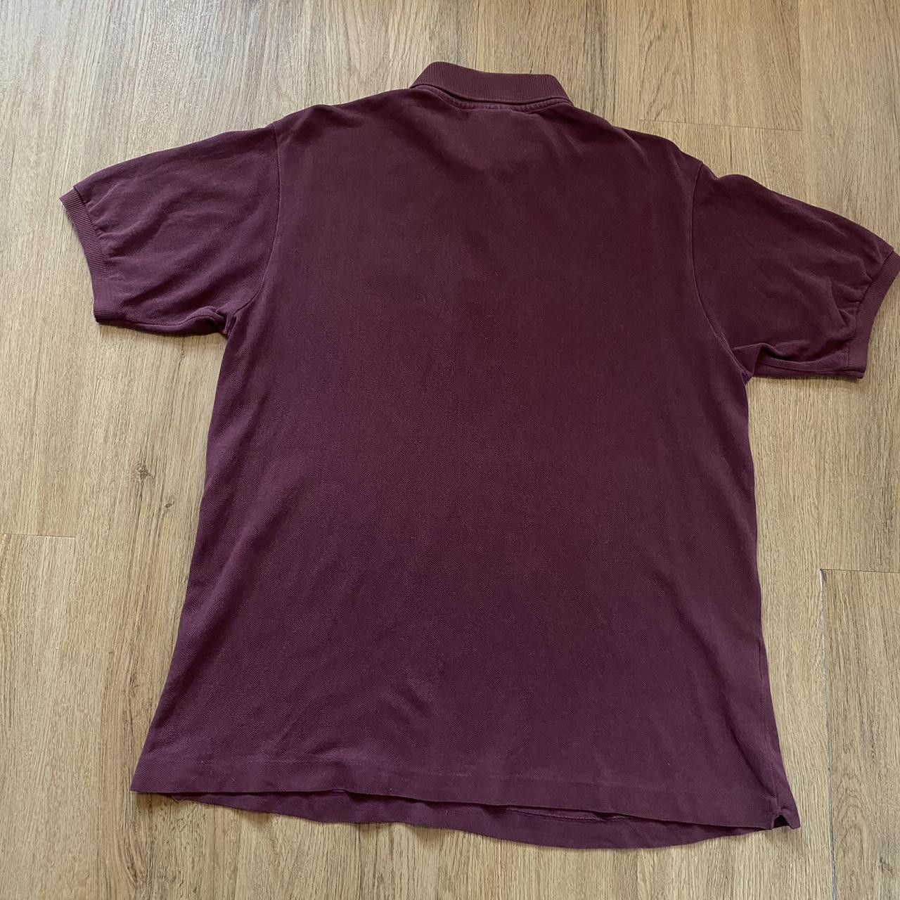 Lacoste Burgundy Lacoste polo shirt polo Size US L / EU 52-54 / 3 - 2 Thumbnail