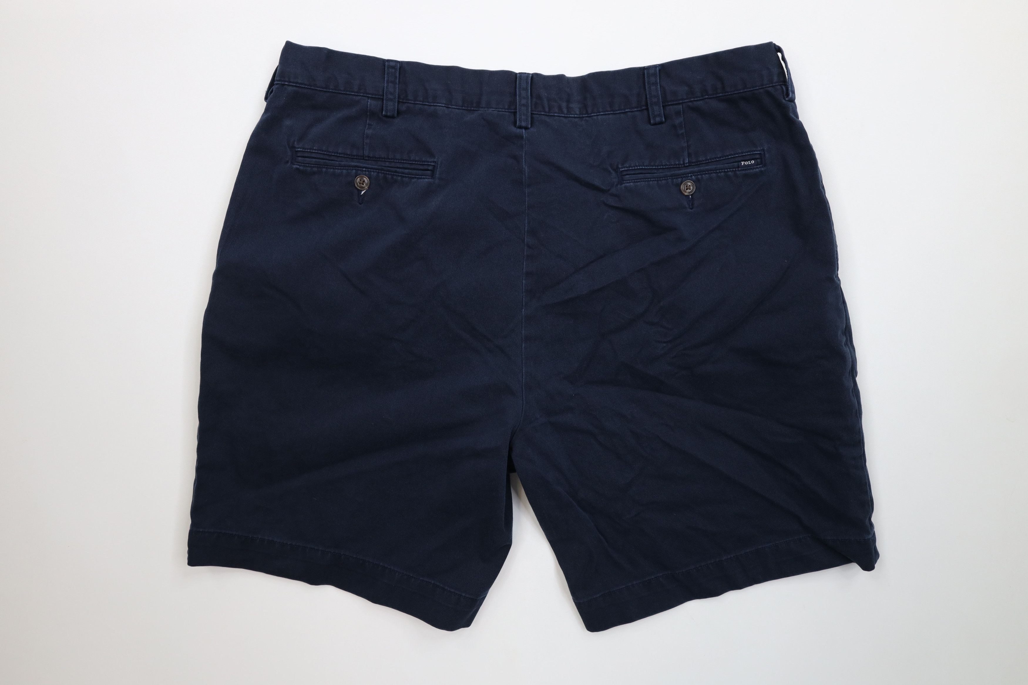 Ralph Lauren Vintage Ralph Lauren Pleated Golf Chino Shorts Blue Cotton Size US 38 / EU 54 - 10 Thumbnail