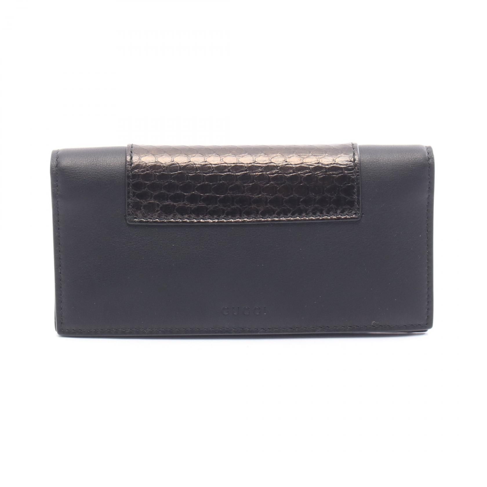 Gucci Gucci Gucci Exotic Leather Long Wallet Leather Long Wallet 386836 DUTY FREE for USA Size ONE SIZE - 1 Thumbnail