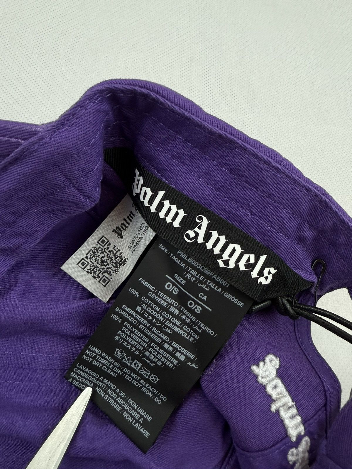 Palm Angels Palm Angels Purple Embroidered Logo Cap Swag Streetstyle Size ONE SIZE - 6 Thumbnail