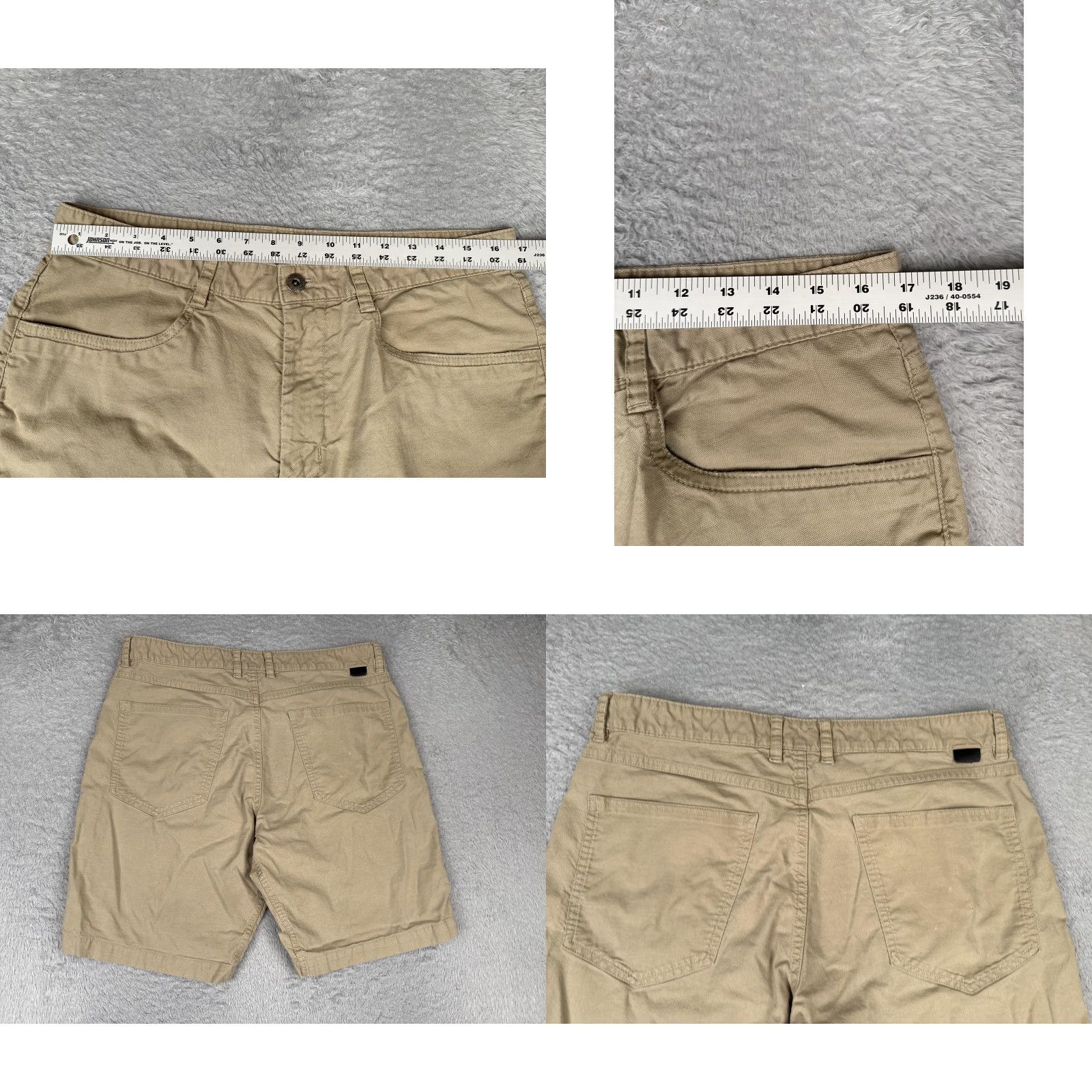 The North Face The North Face Shorts Mens 34 Khaki Beige Chino Flat Front Casual Zip Pockets Hem Tear Flaw Size US 34 / EU 50 - 9 Thumbnail