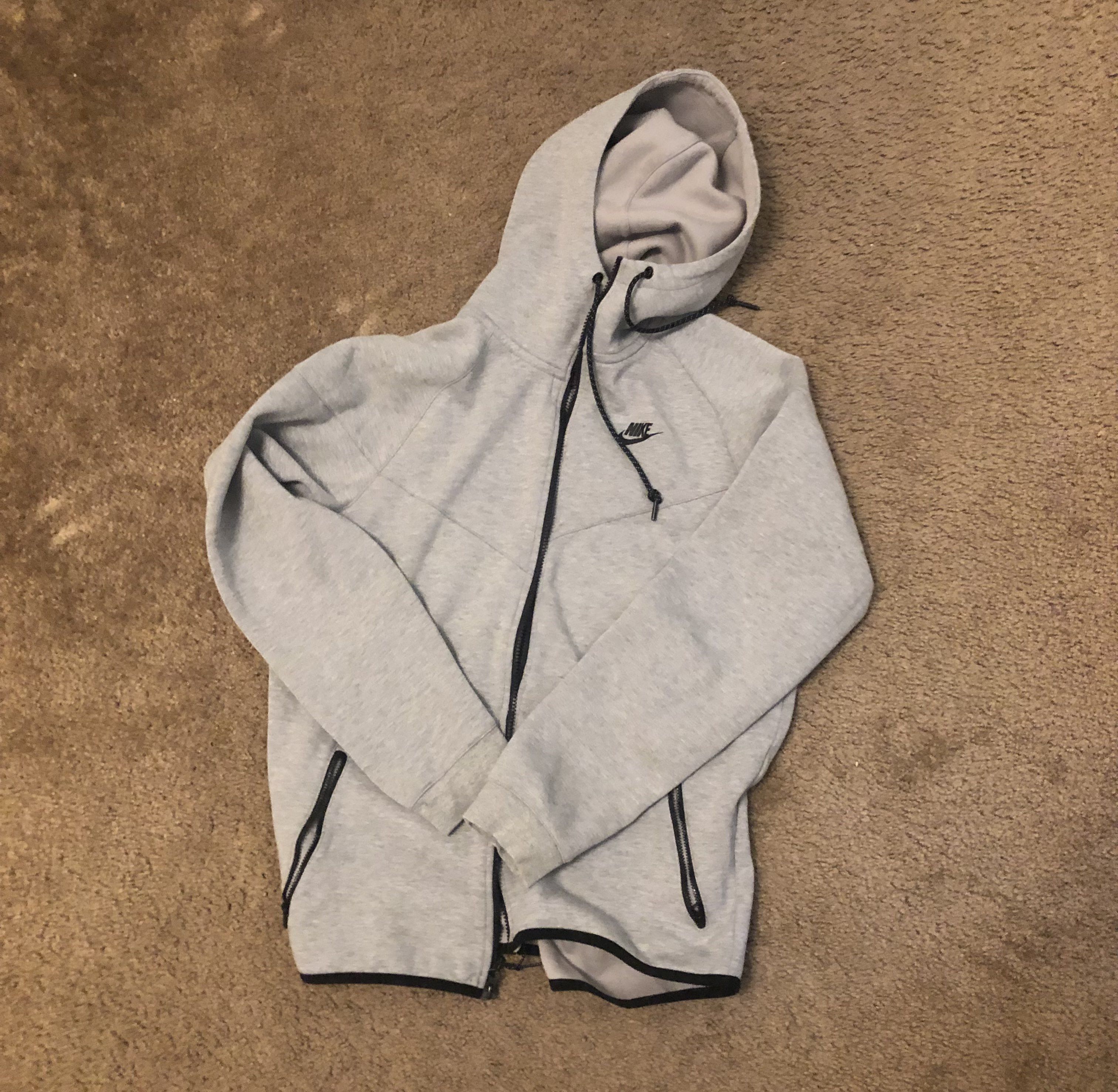 Nike Nike Tech Gray Hoodie With Zippers | Grailed