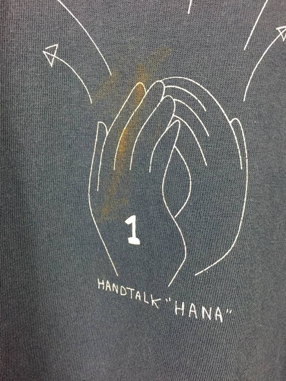 Japanese Brand Hidehiko Kado Ring Bells Hand Talk Heart Talk Pop Art Tee Size US L / EU 52-54 / 3 - 5 Thumbnail