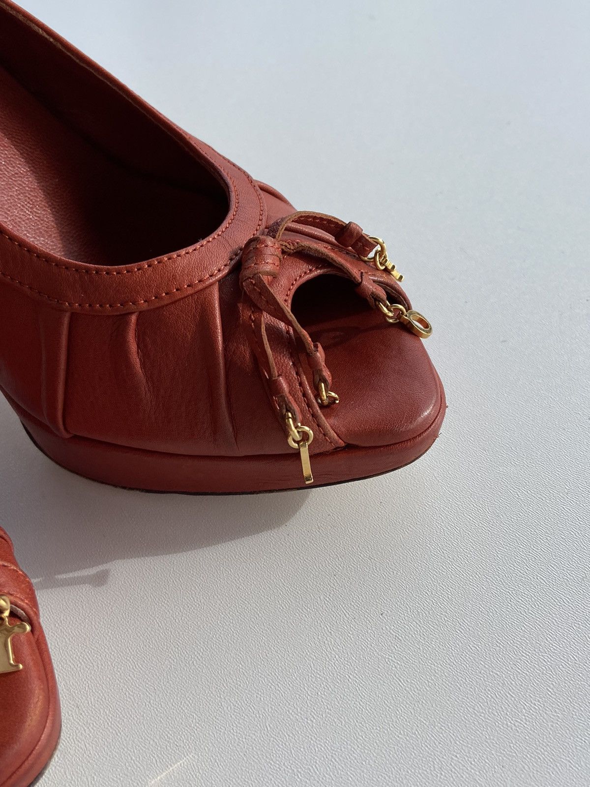 Christian Dior Monsieur Christian Dior vintage Heels brown patent leather Size US 6 / IT 36 - 7 Thumbnail