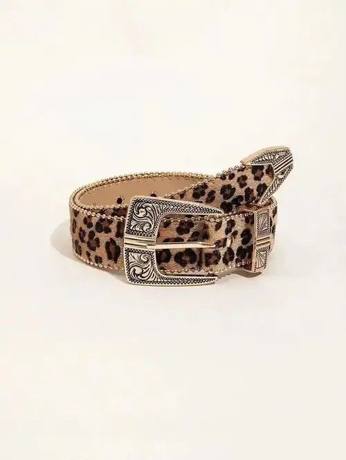 Leather Belts Boho Pattern Cowboy Cowgirl Belt Size ONE SIZE - 1 Thumbnail