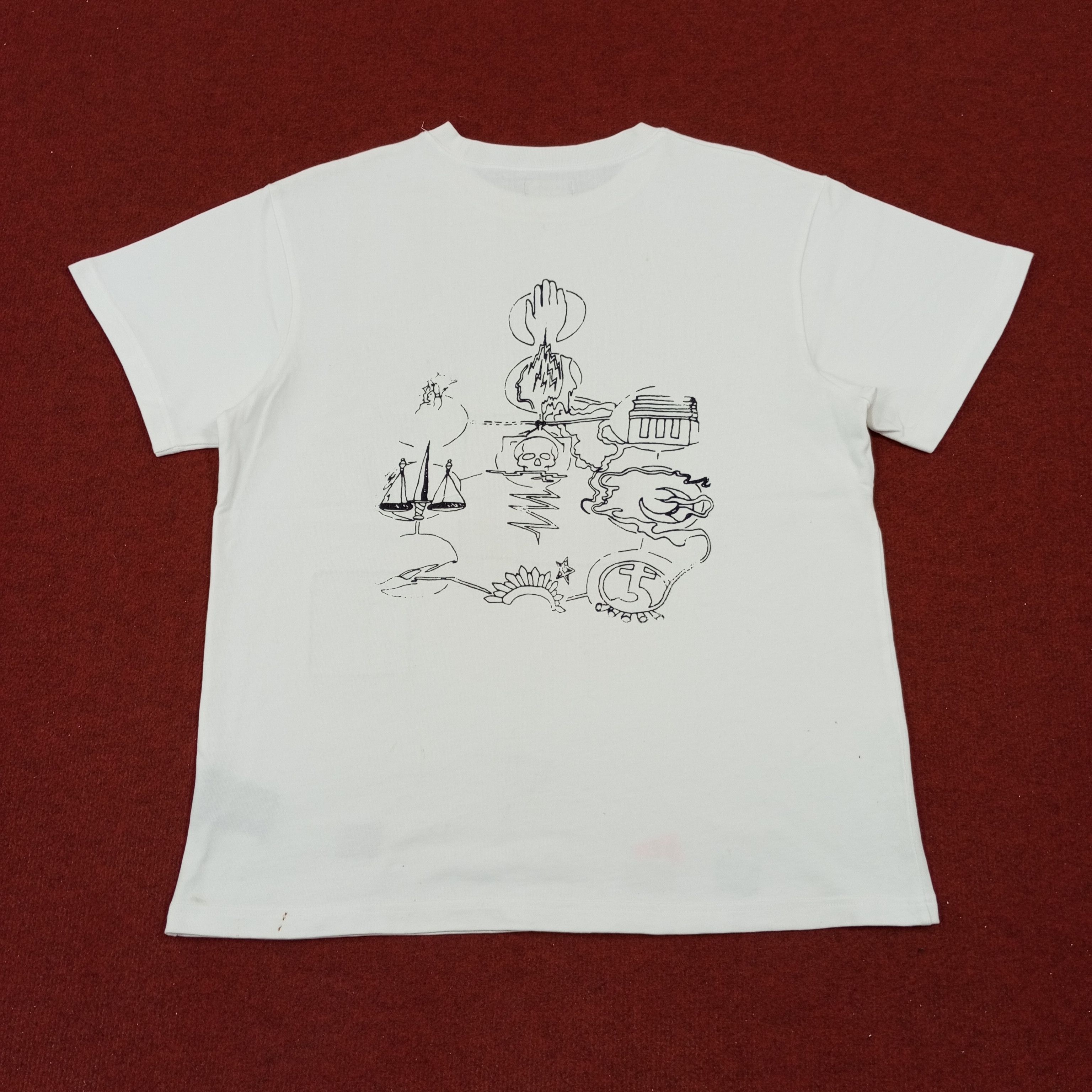 Designer × Vintage Raf Simons Designer Fashion Brand Tshirt dp1 Size US L / EU 52-54 / 3 - 3 Thumbnail
