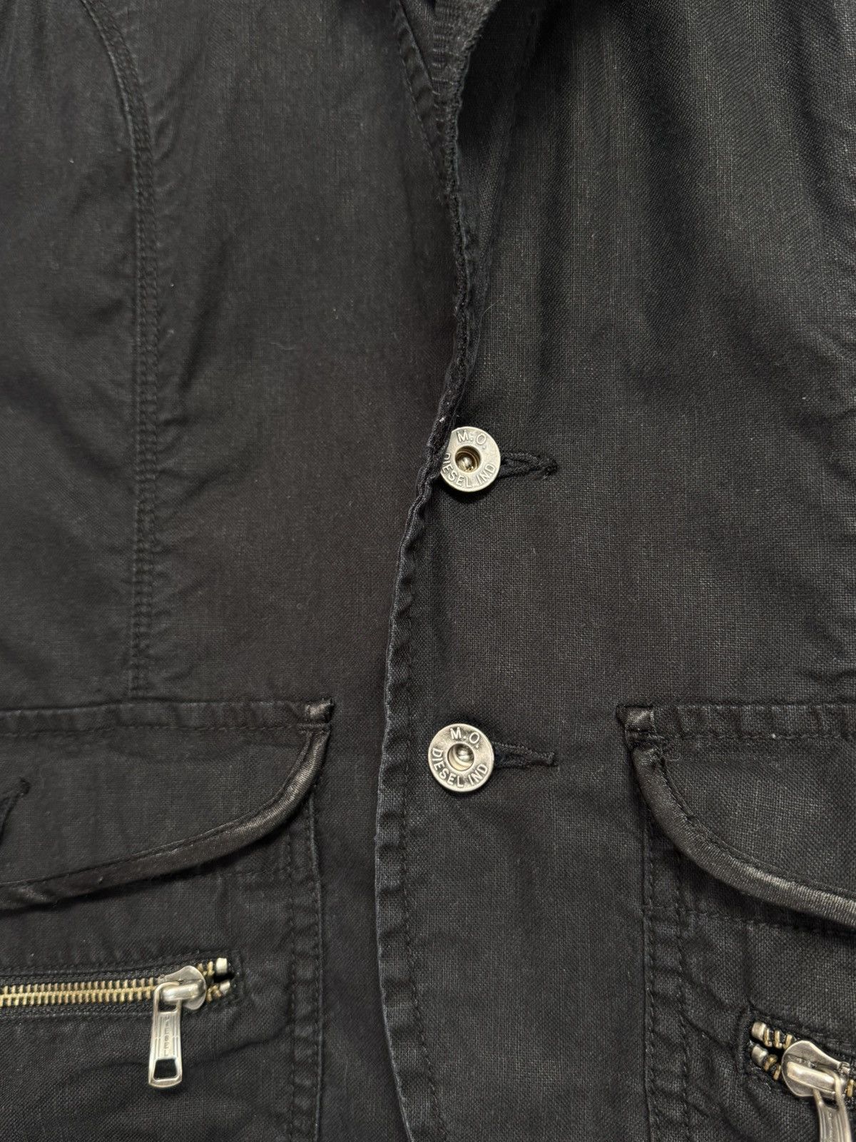 Diesel Diesel Vintage Y2K Hemp Cotton Military Deconstructed Jacket Size M / US 6-8 / IT 42-44 - 7 Thumbnail
